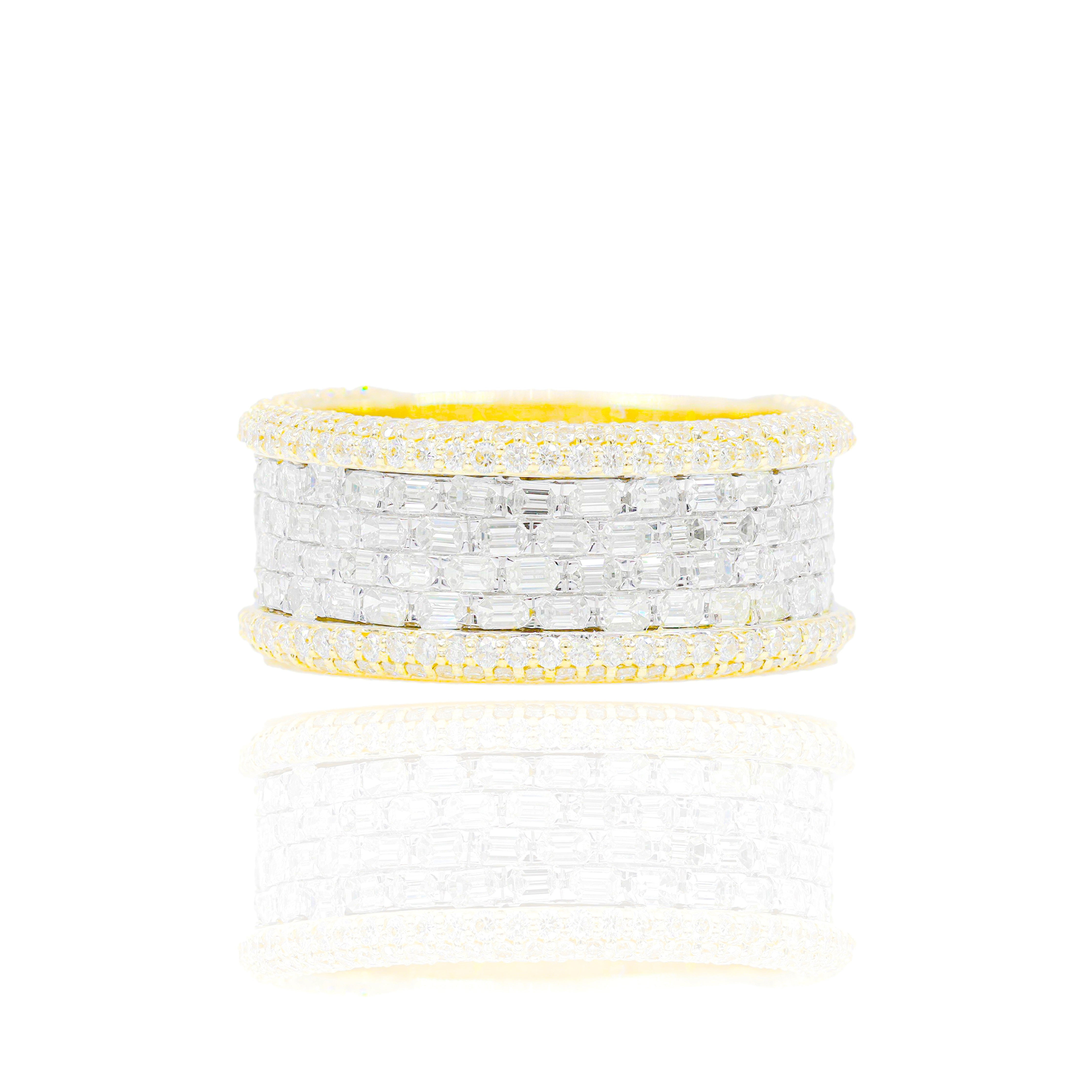 Emerald Cut Diamond Band