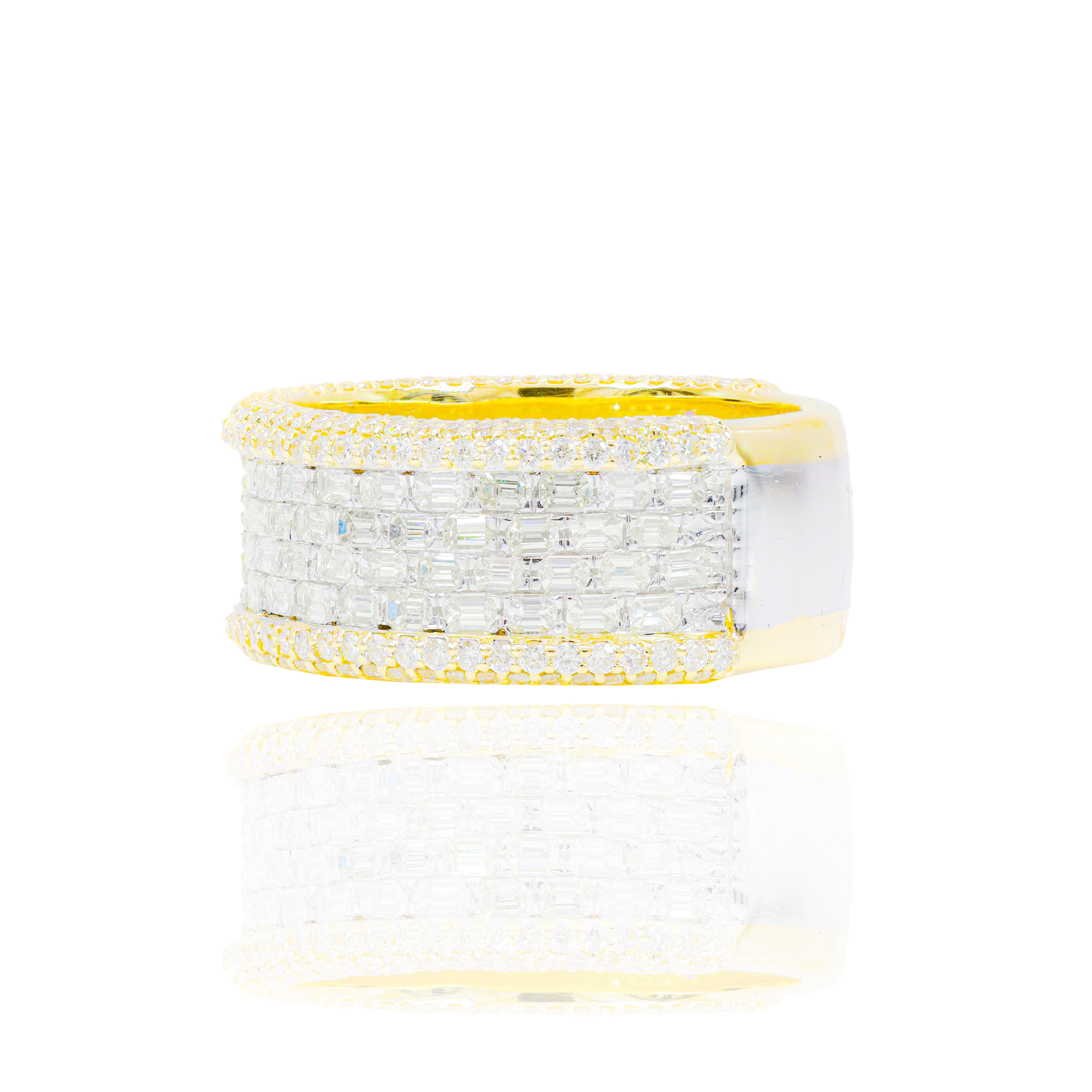 Emerald Cut Diamond Band