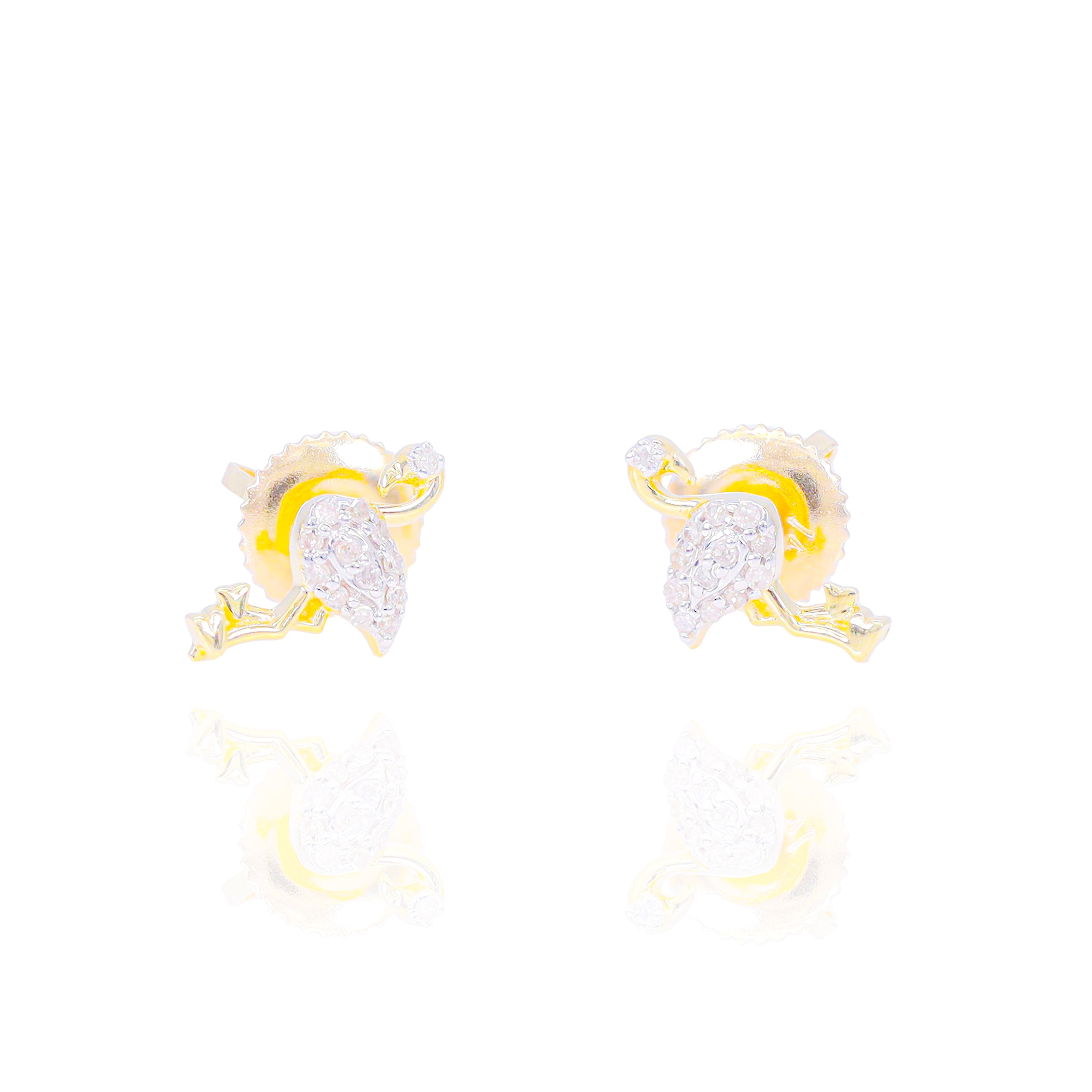 Diamond Flamingo Diamond Earrings