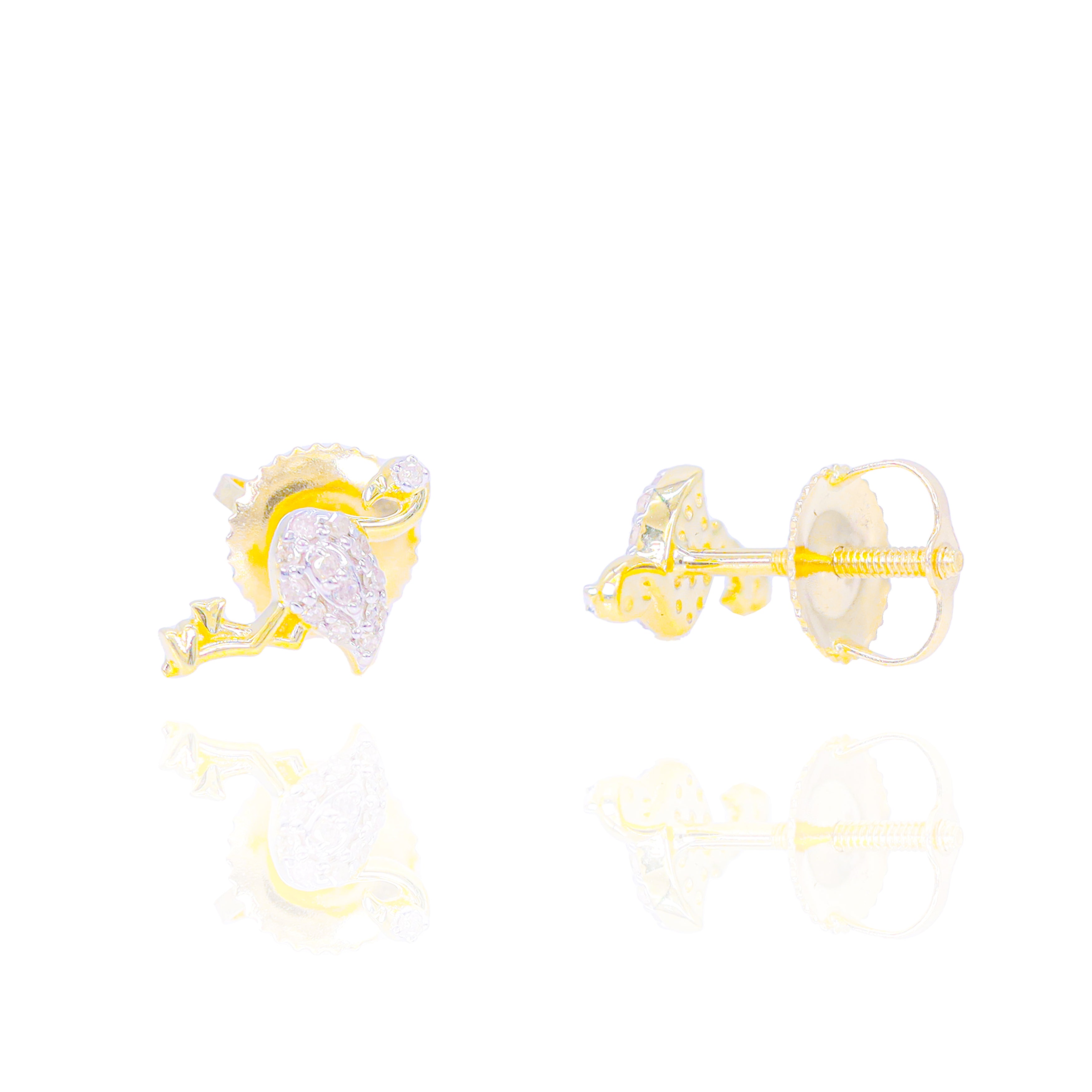 Diamond Flamingo Diamond Earrings