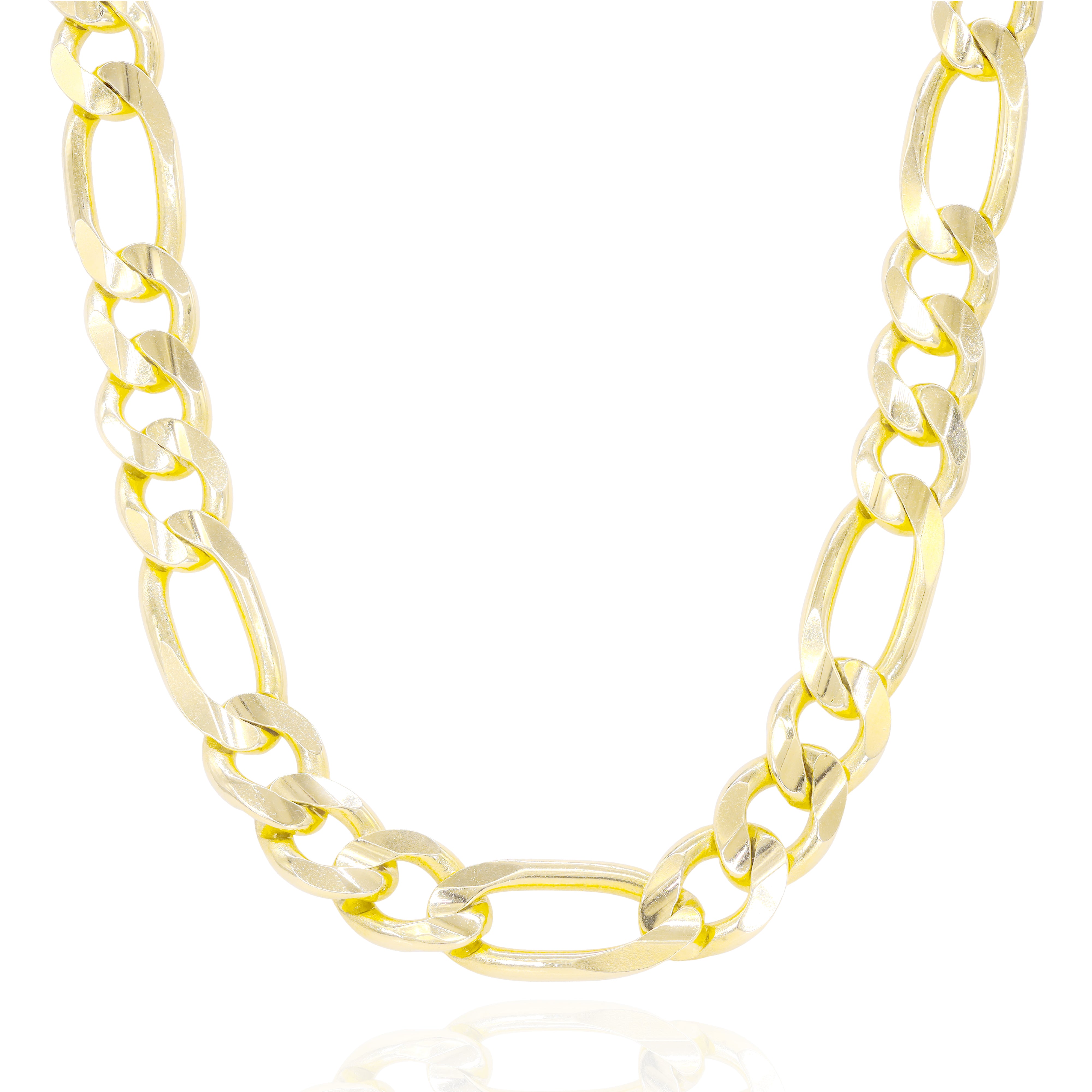 14KT Solid Yellow Gold Figaro Chain