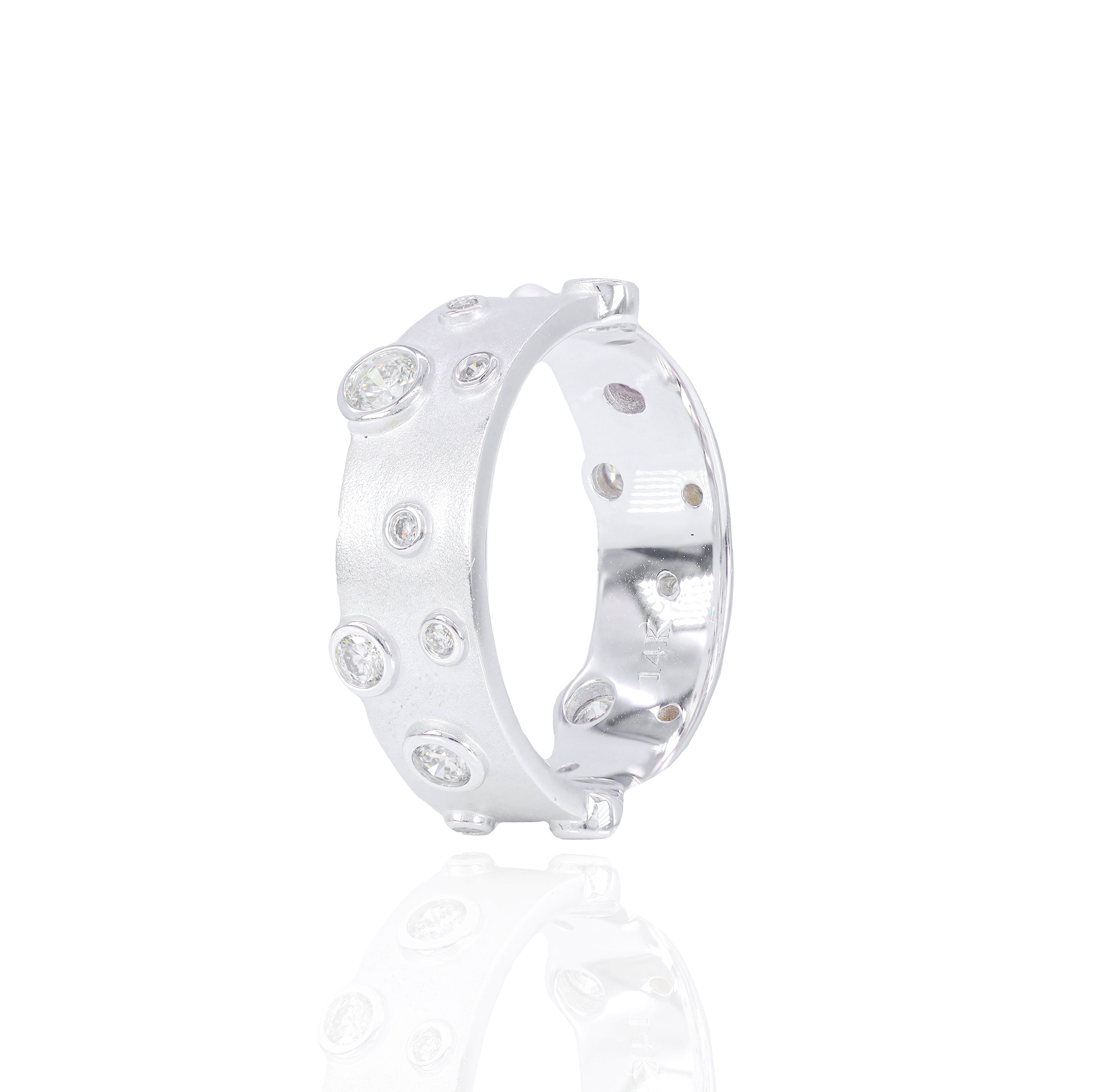 Moon Diamond Eternity Ring