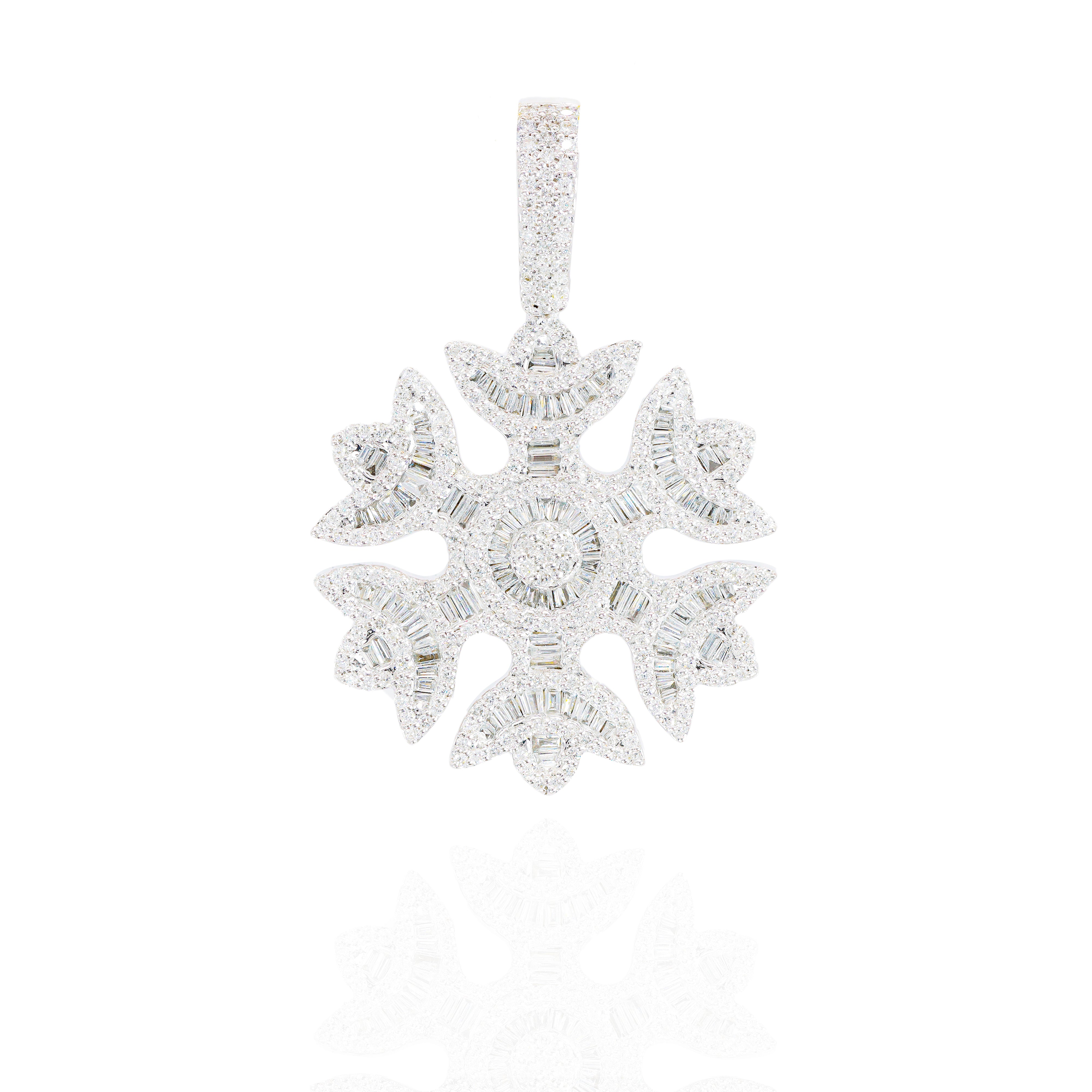 Snowflake Diamond Pendant (Large)