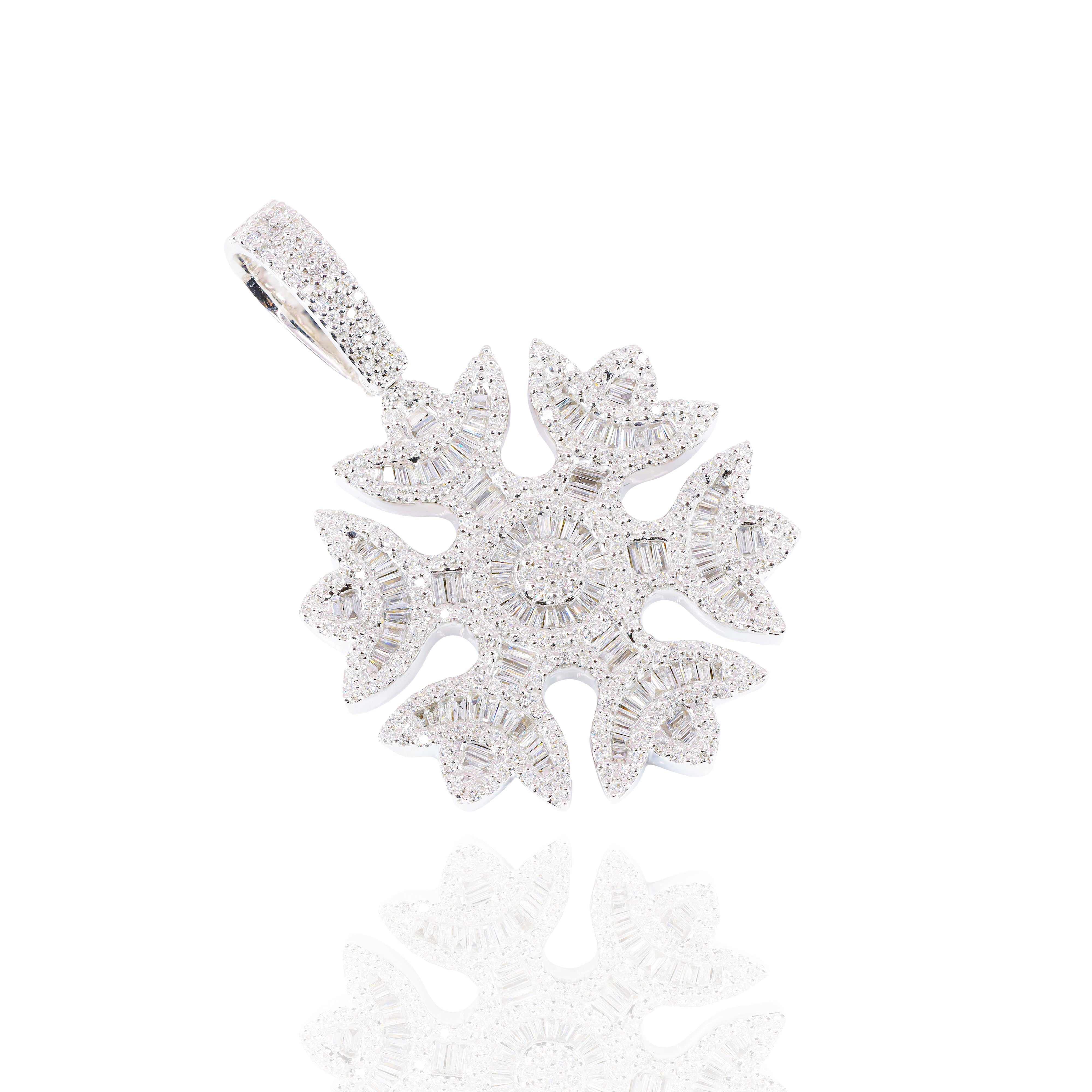 Snowflake Diamond Pendant (Large)