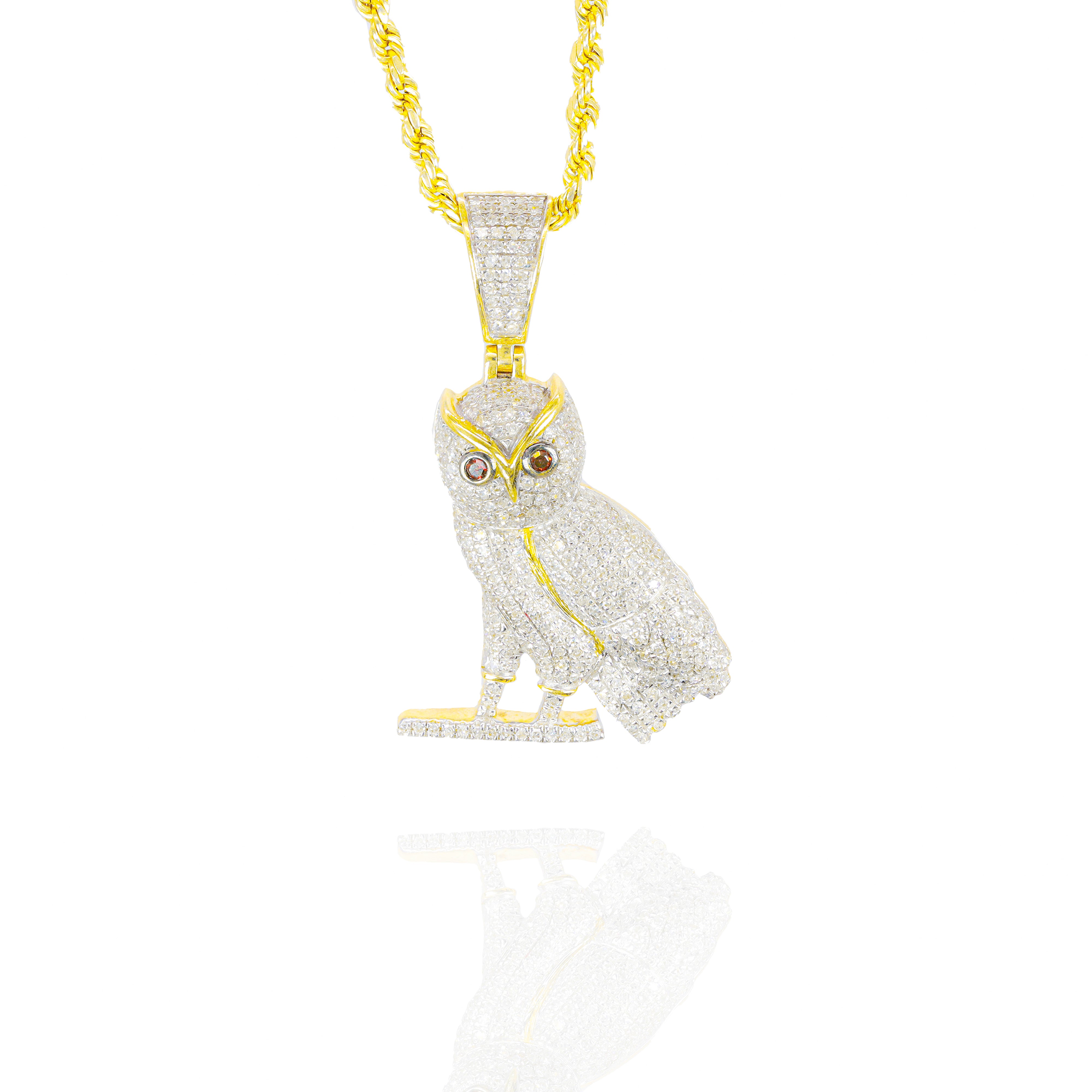Owl Diamond Pendant