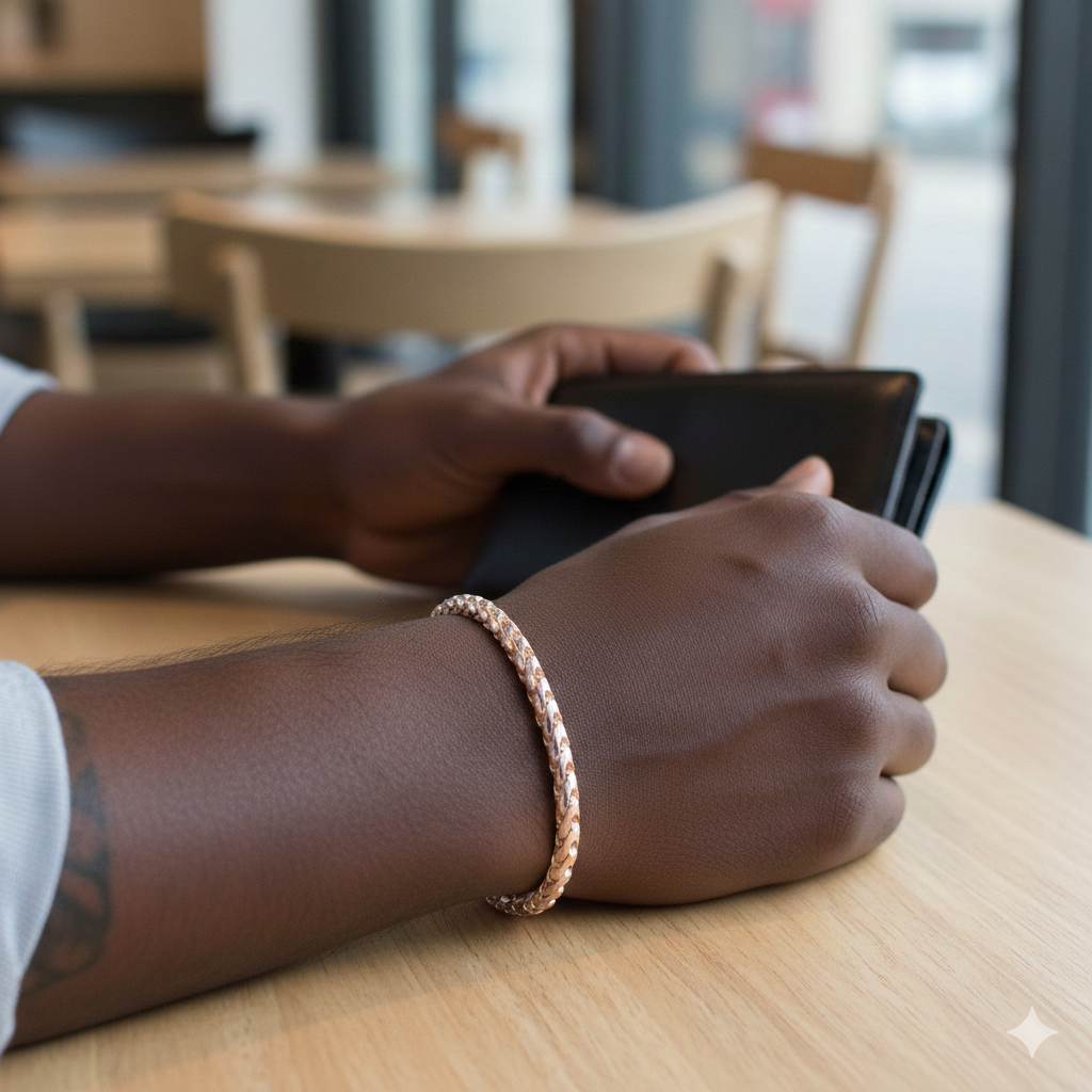 14KT Rose Gold Solid Rounded Franco Gold Bracelet