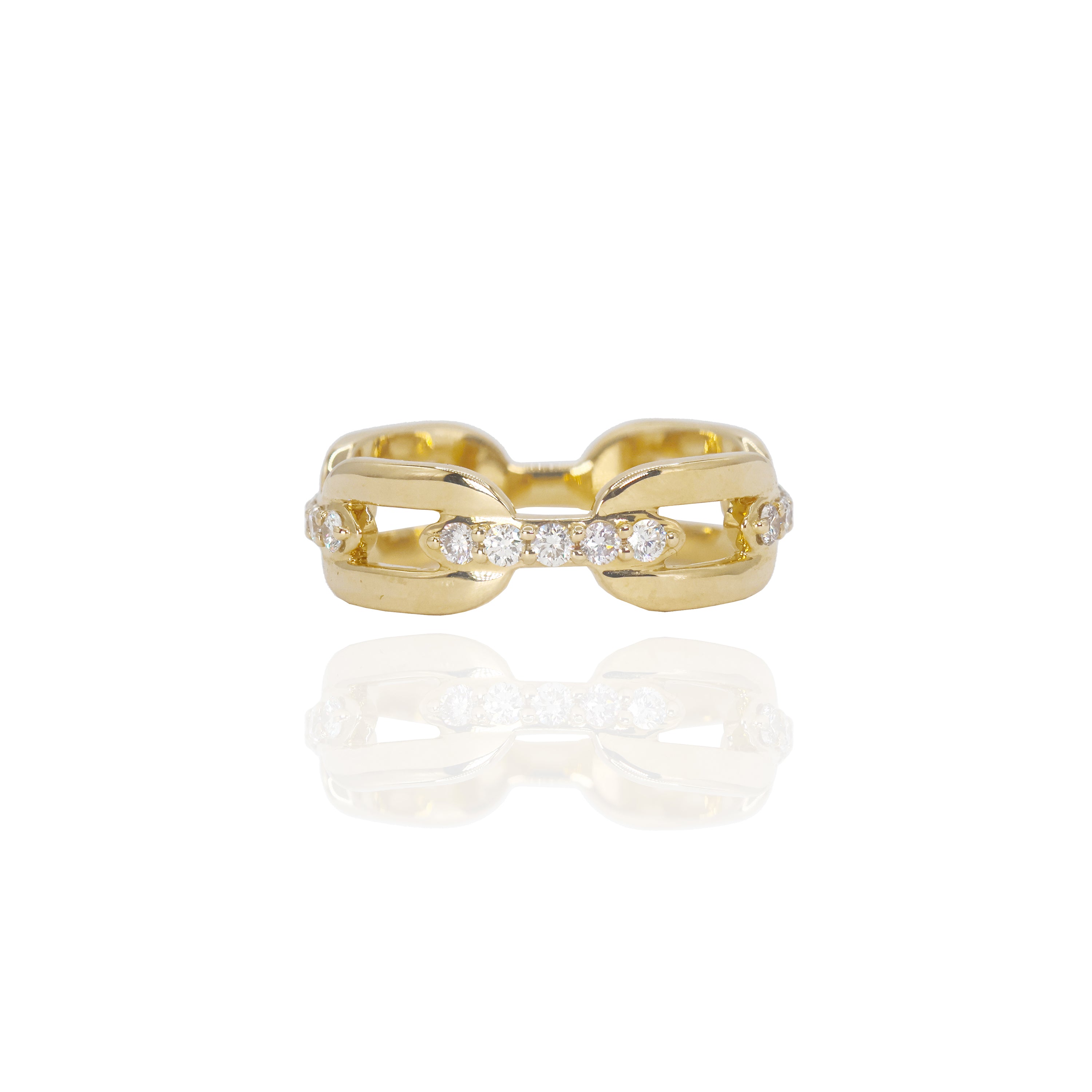 Gold HERMES DIAMOND Band