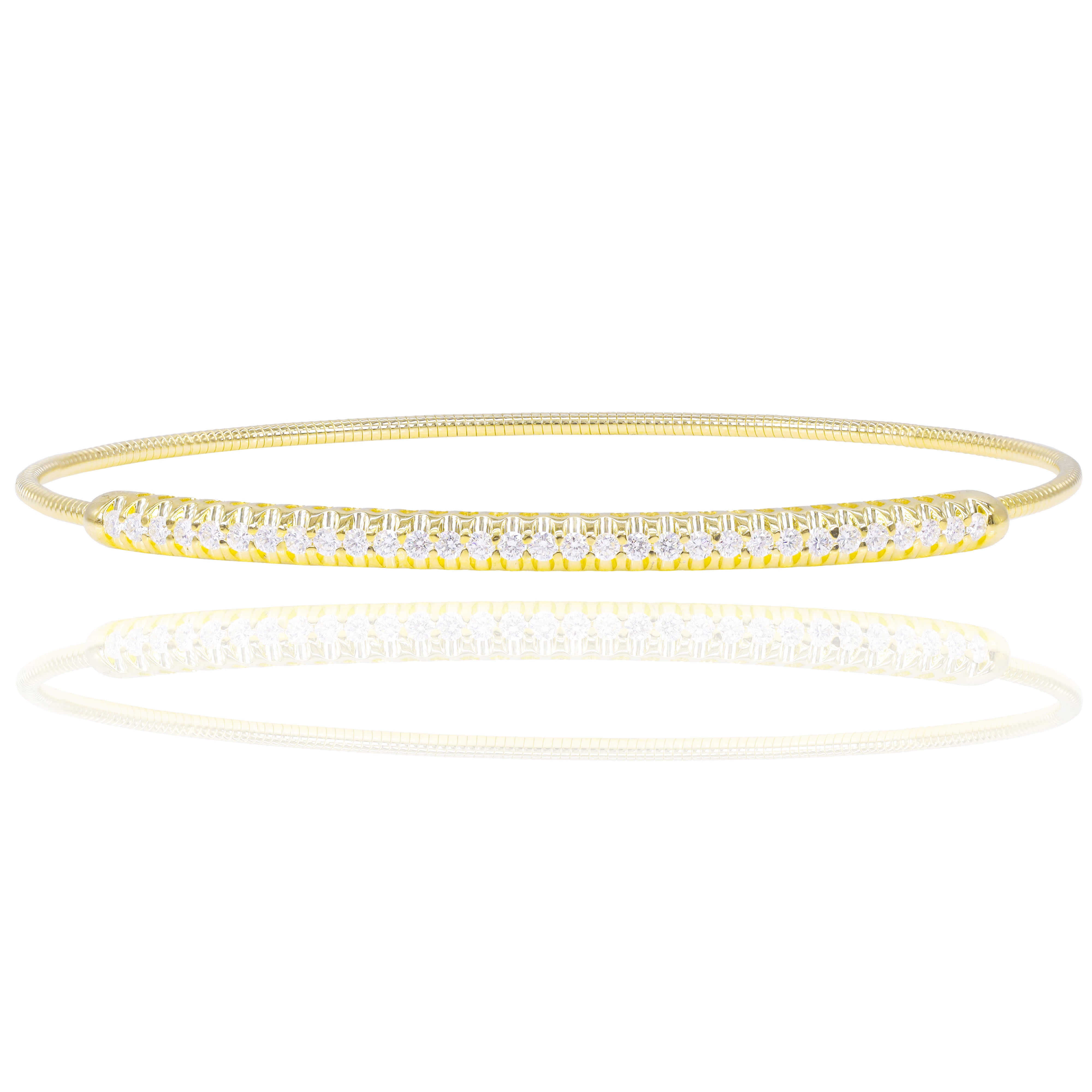 Wire Diamond Bangle