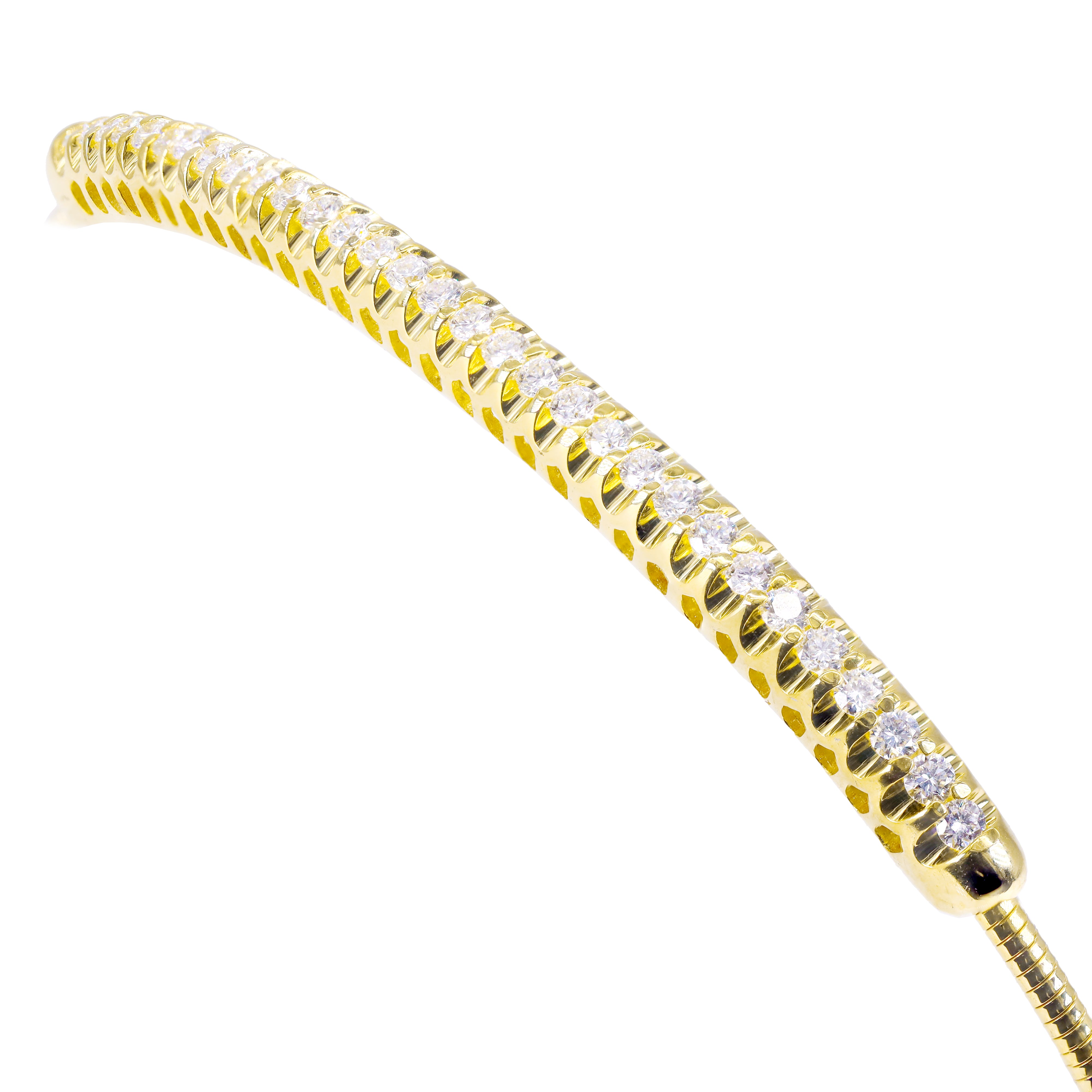 Wire Diamond Bangle