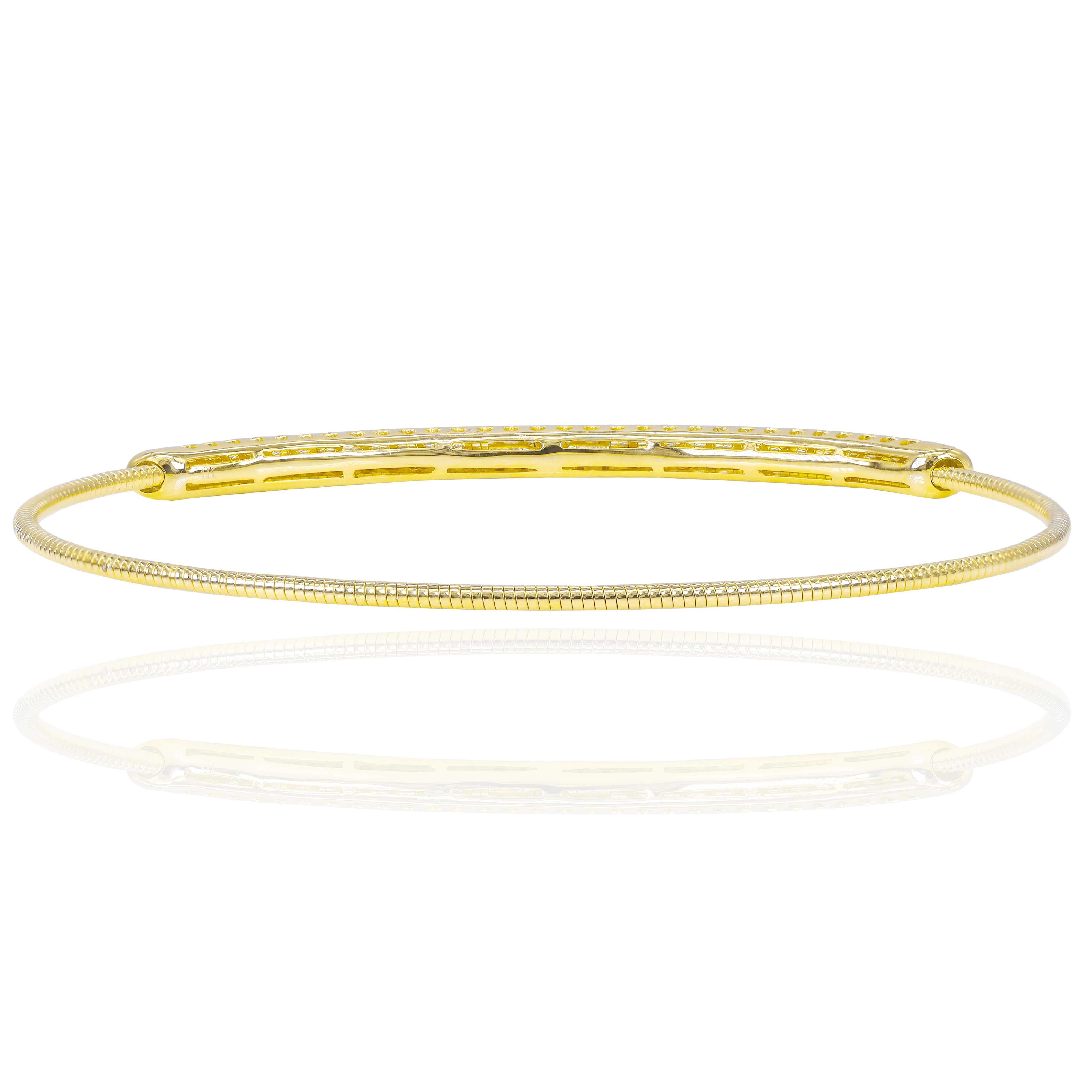 Wire Diamond Bangle