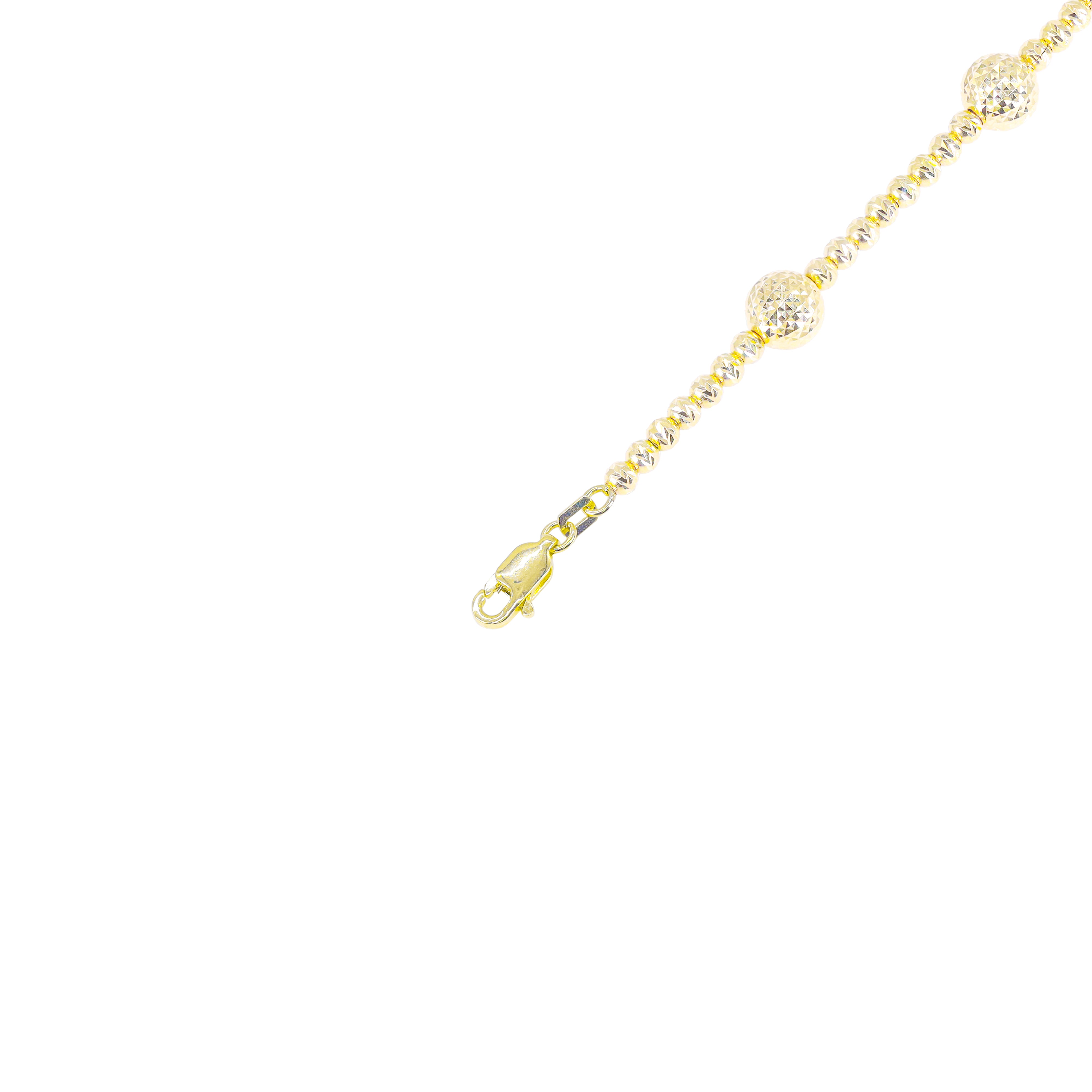 14KT Gold Disco Ball Link Gold Chain