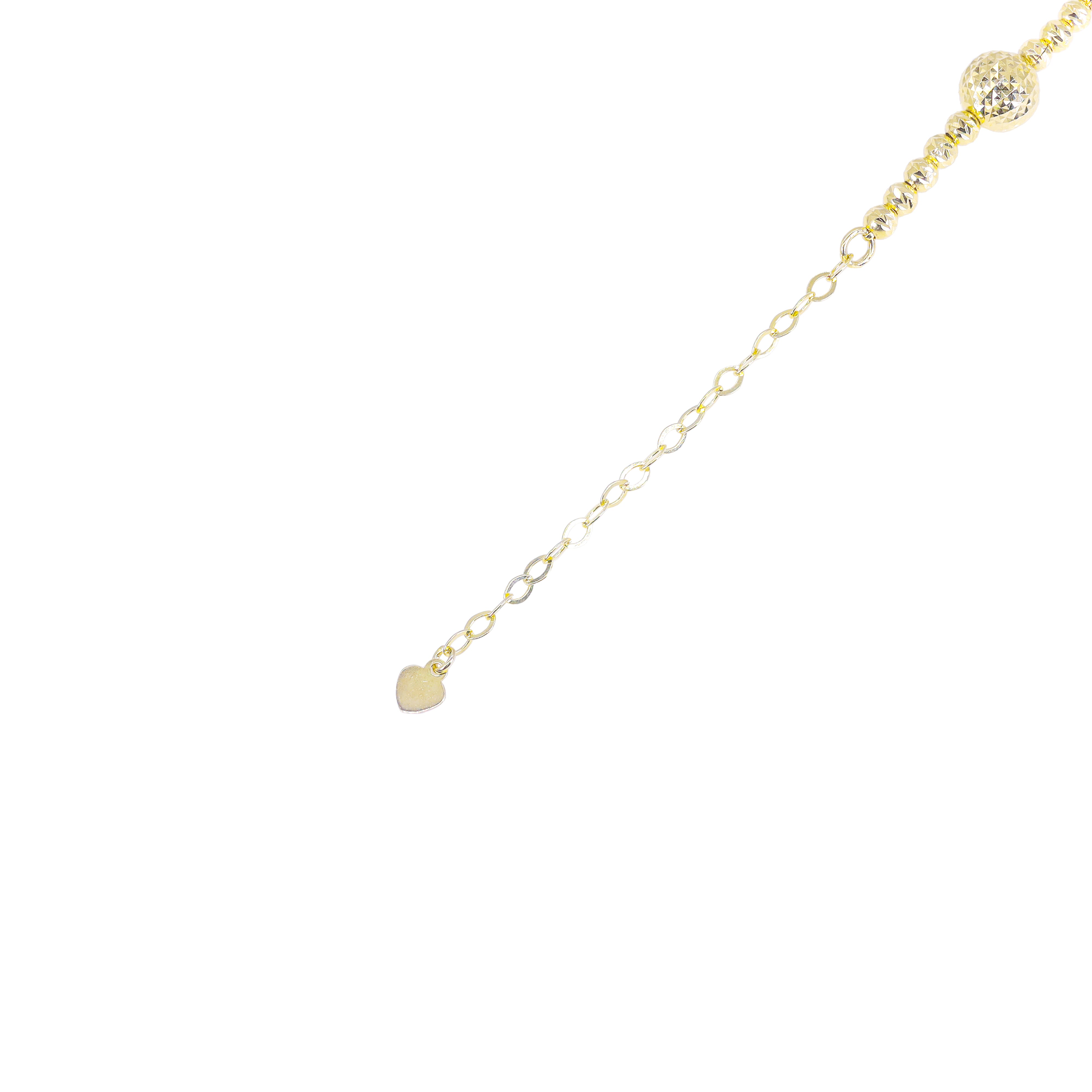 14KT Gold Disco Ball Link Gold Chain