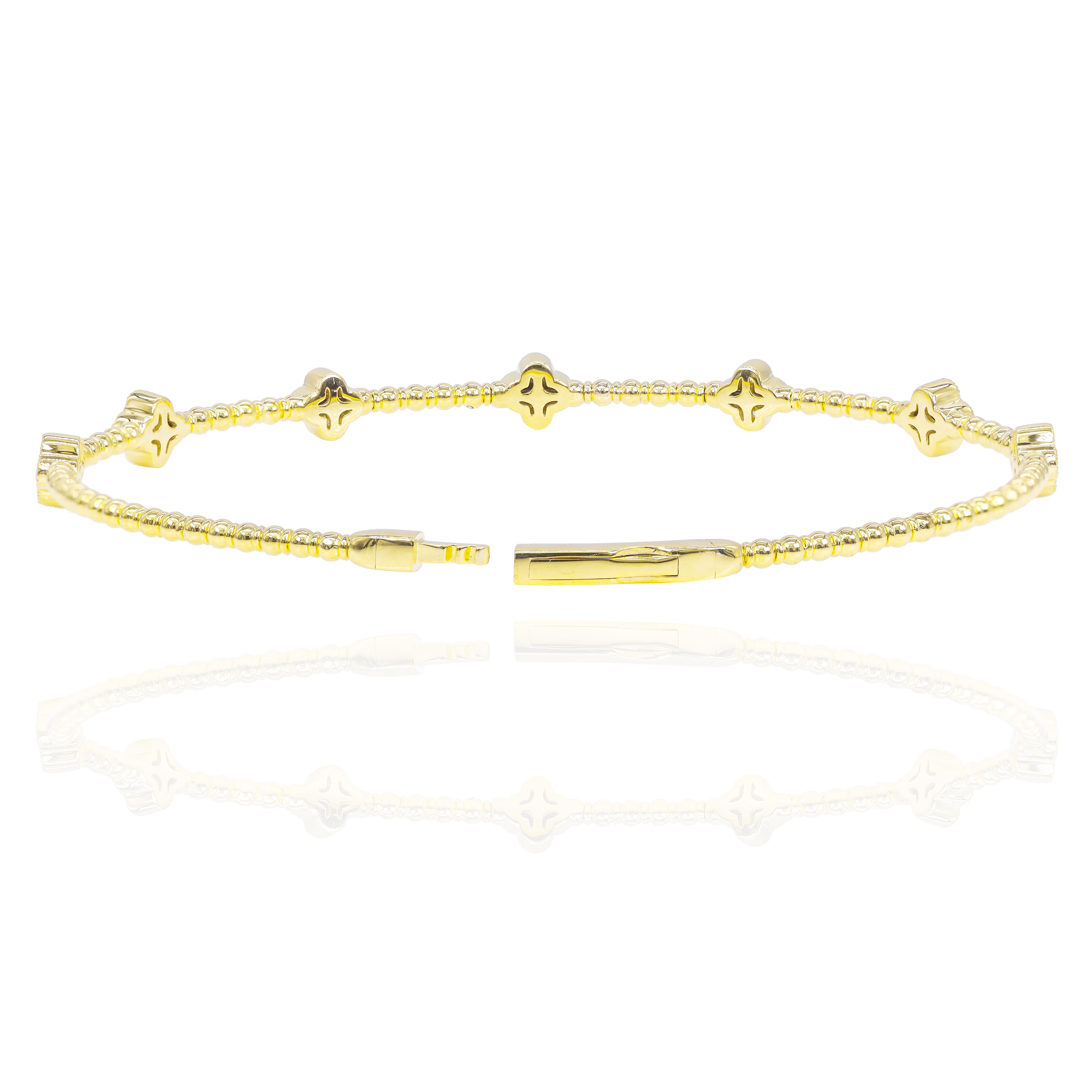 Clover Diamond Bangle