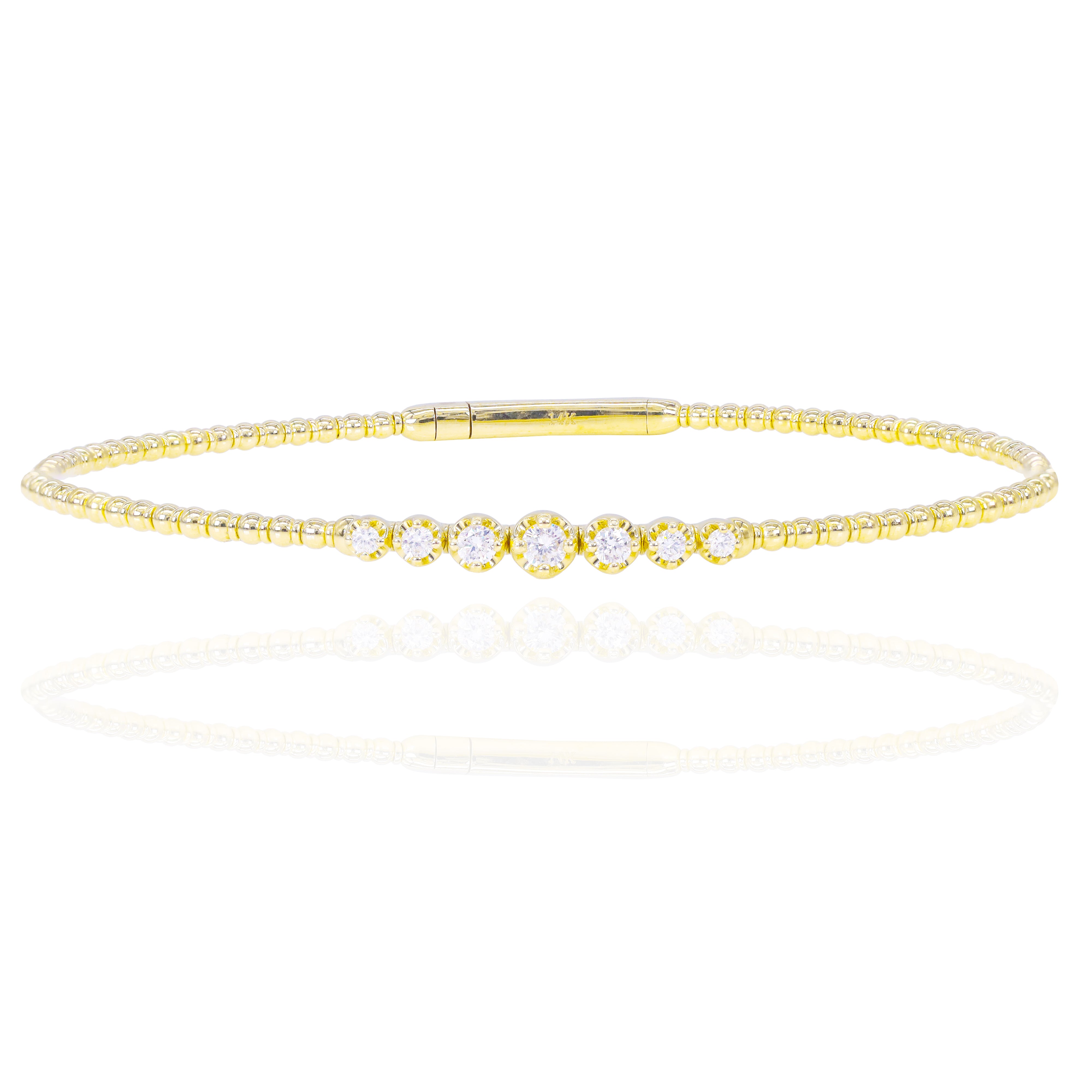 Gradual Set Diamond Bangle