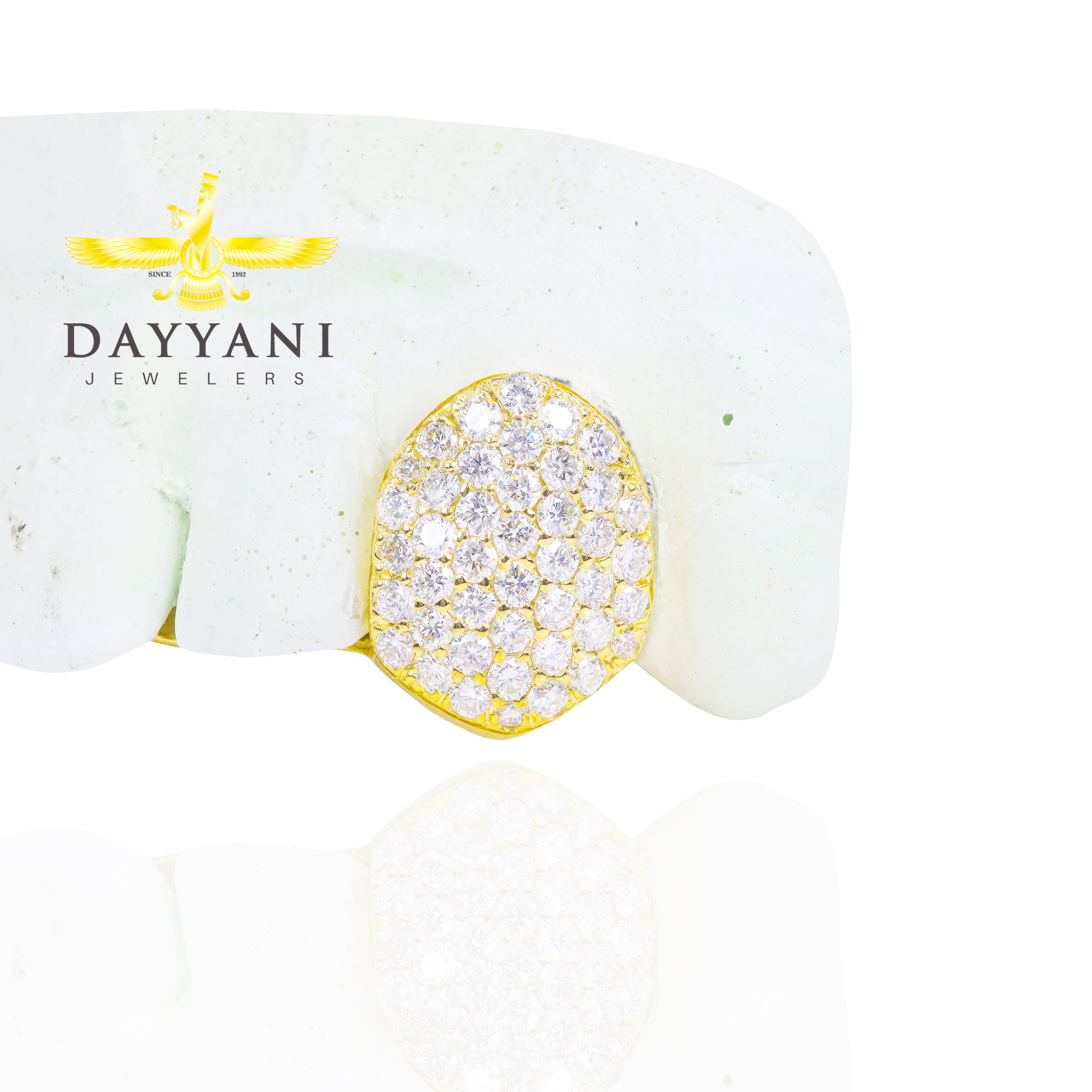 Custom 2 Teeth Diamond Fang Teeth Grillz
