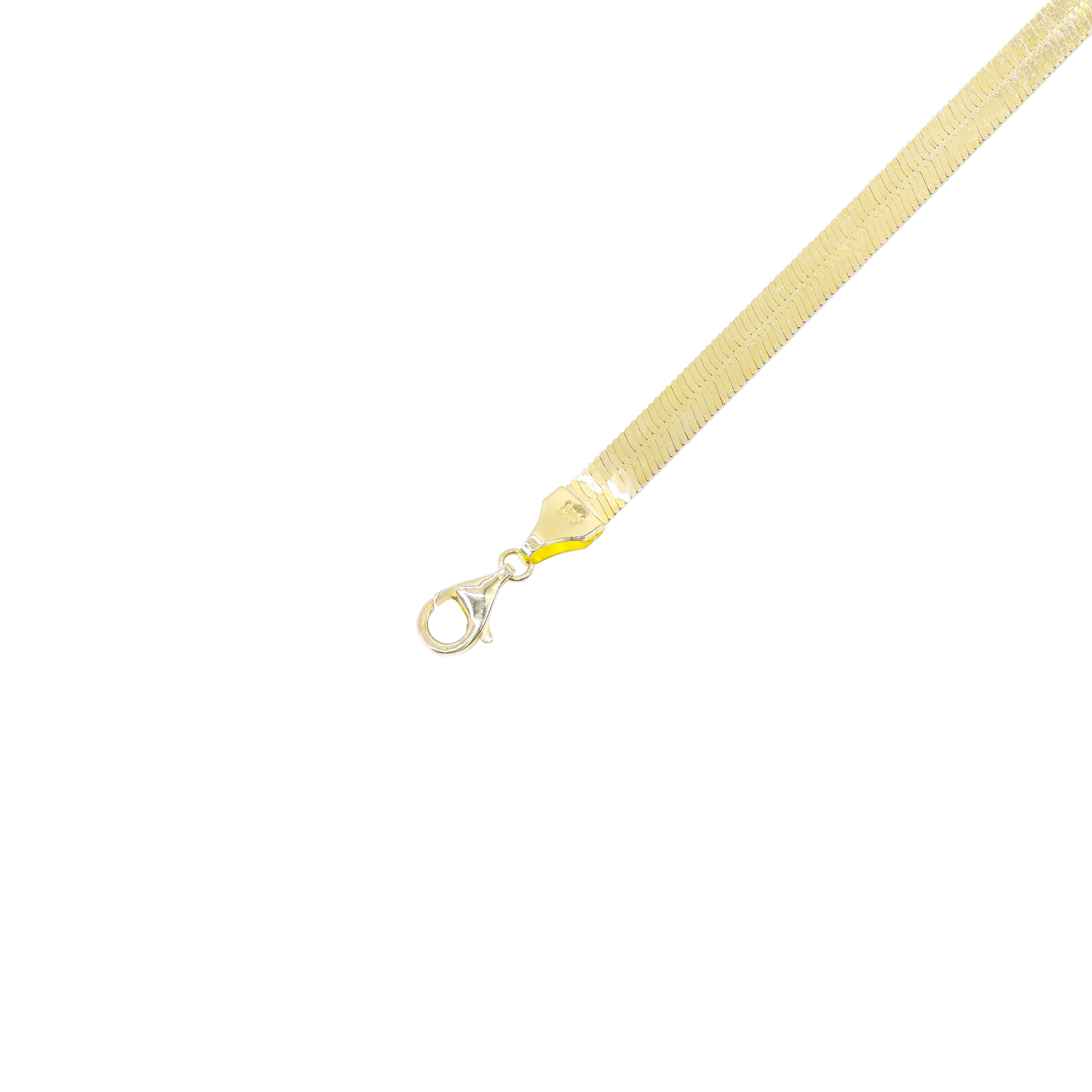 14KT Yellow Gold Herringbone Gold Bracelet
