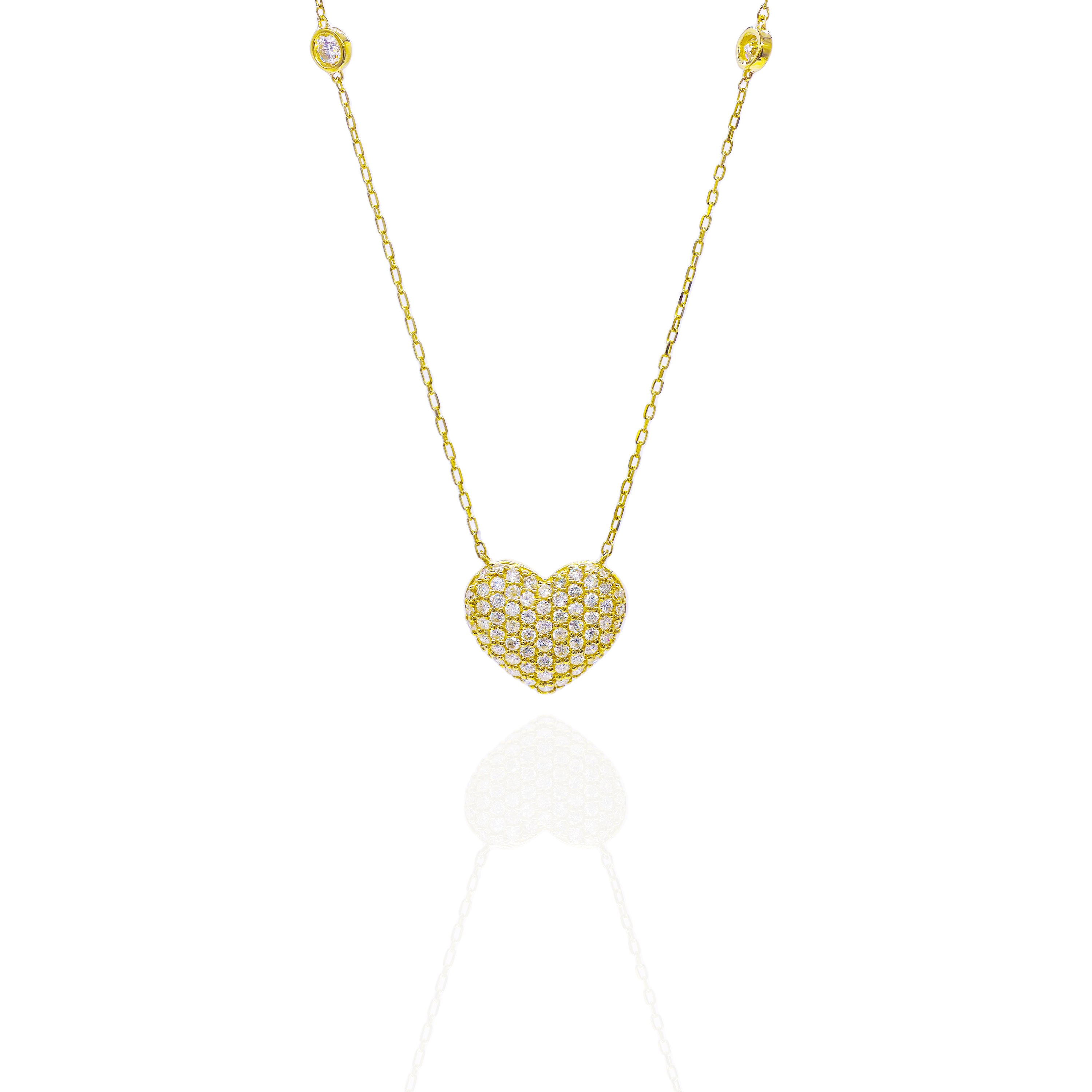 Diamond by The Yard Diamond Bubbly Heart Chain