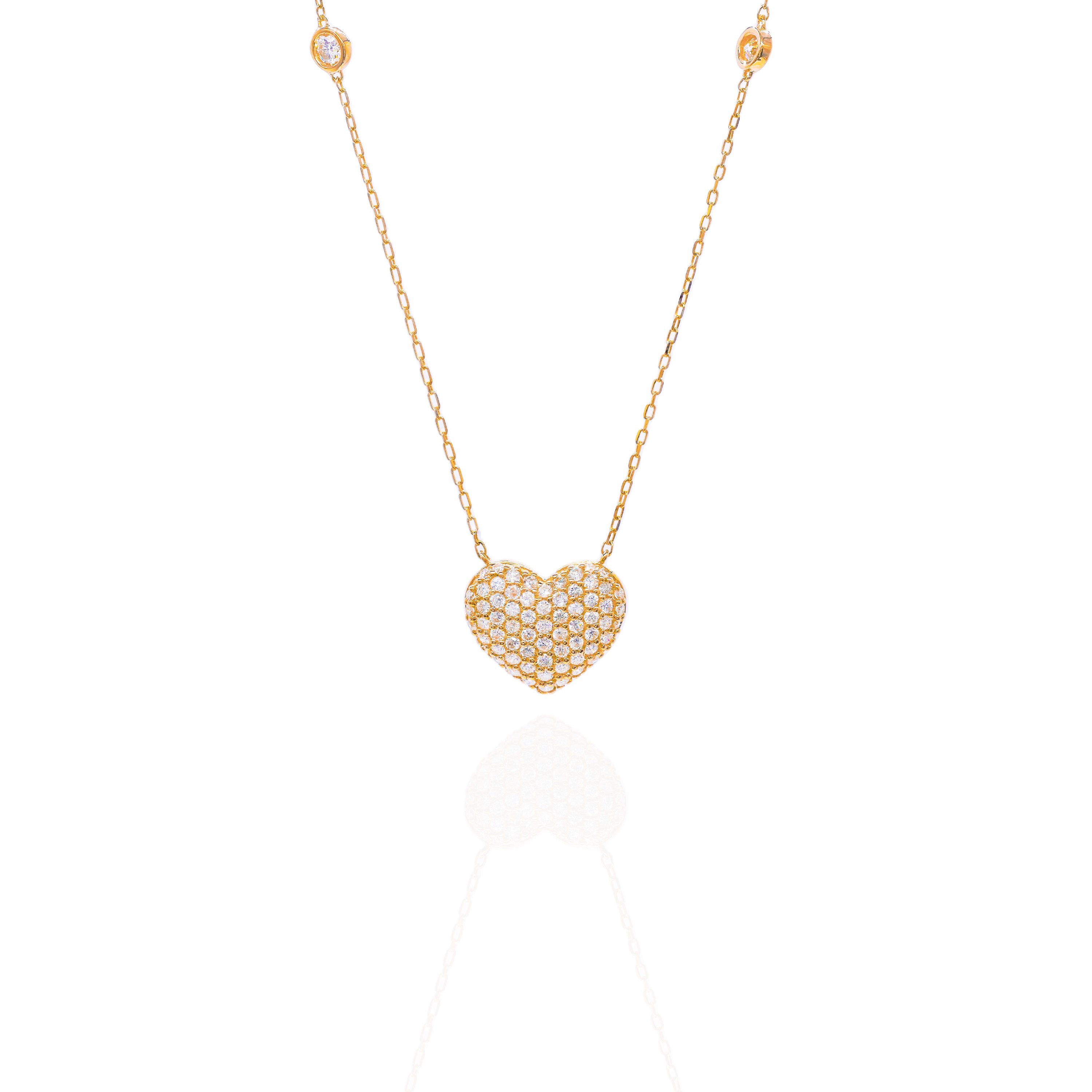 Diamond by The Yard Diamond Bubbly Heart Chain