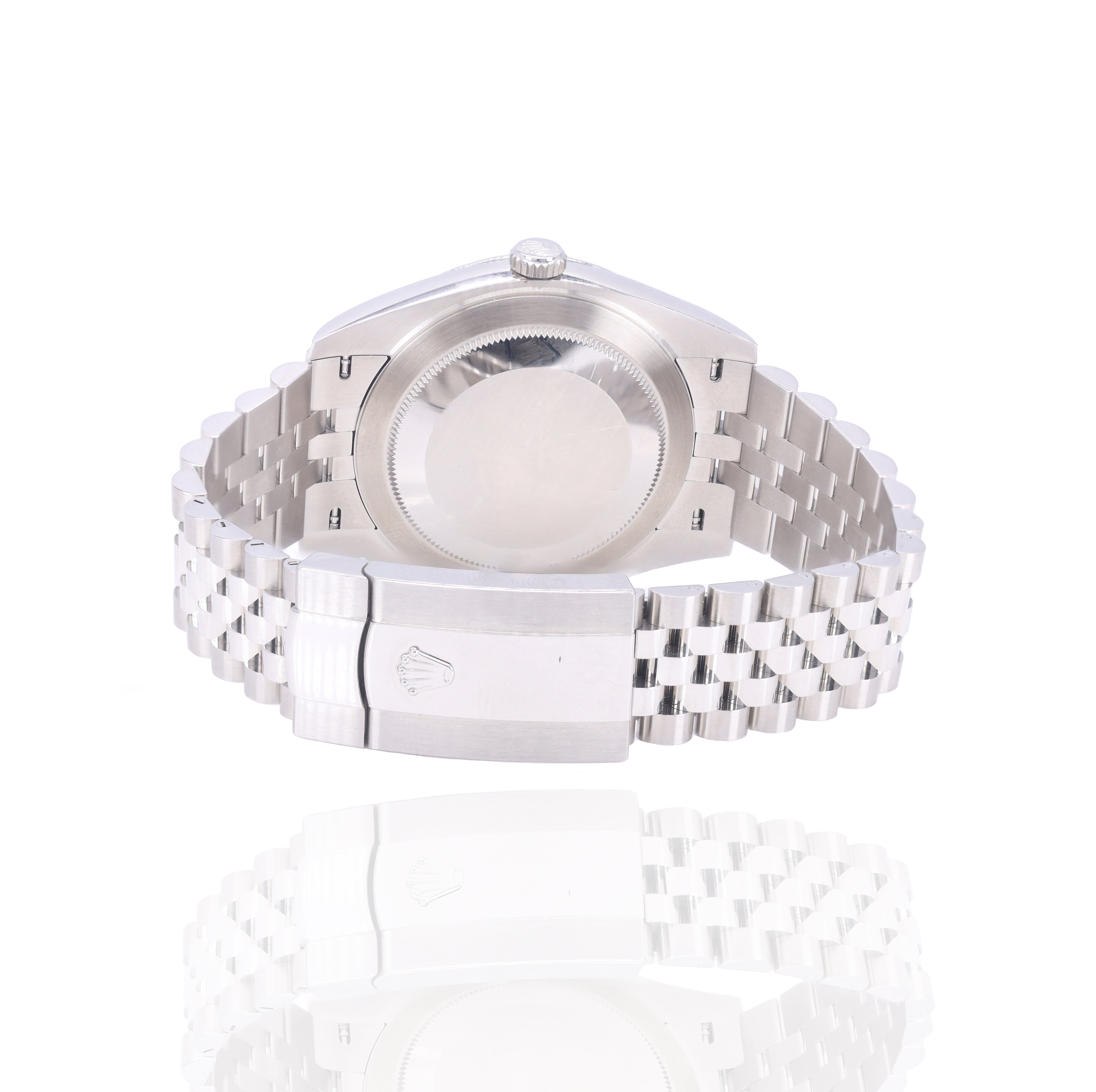 Rolex 126300 DateJust White Dial 41mm Smooth Bezel