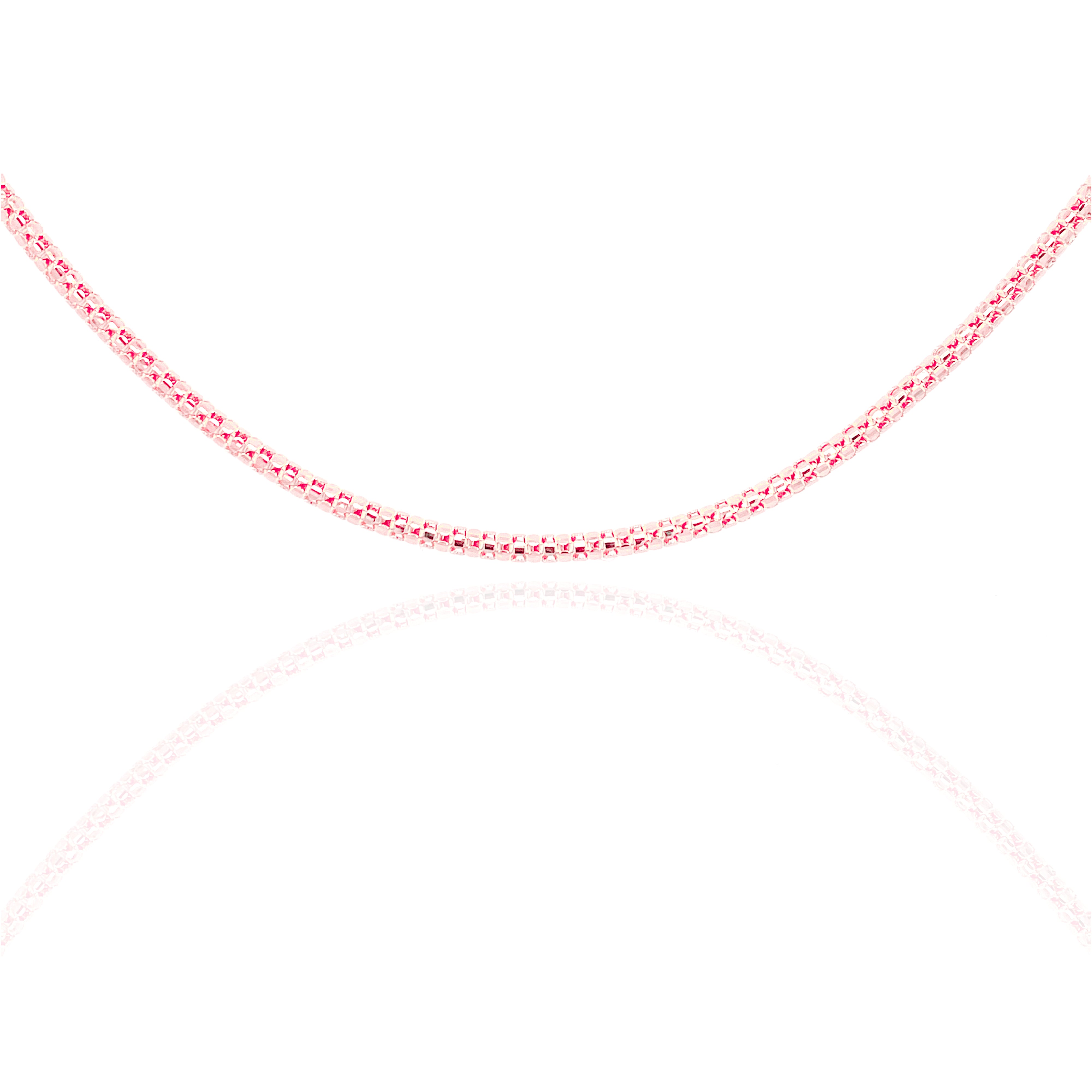 10KT Gold Solid Popcorn Chain