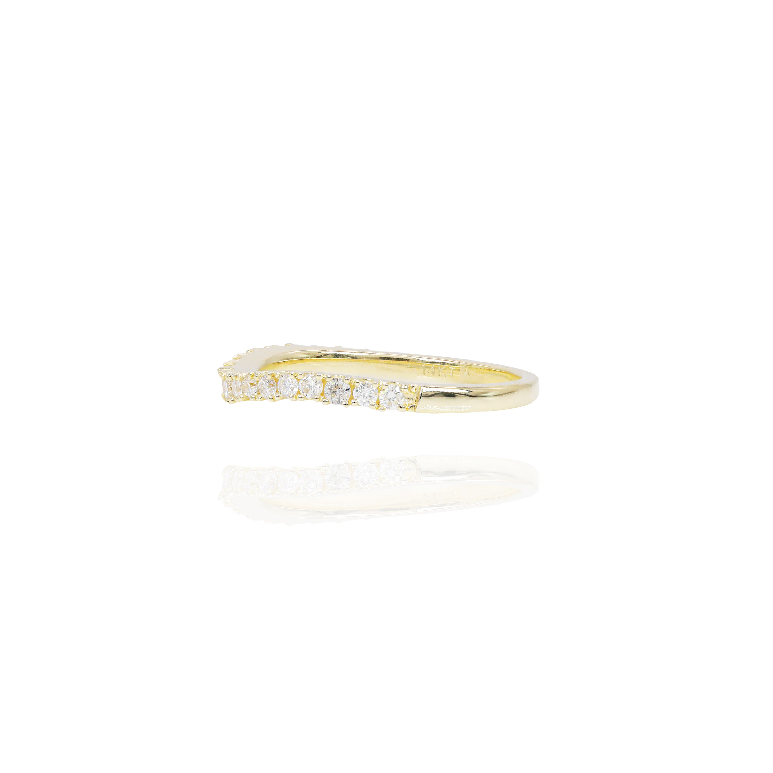 Pear Shape Diamond Cluster Engagement Ring & Band