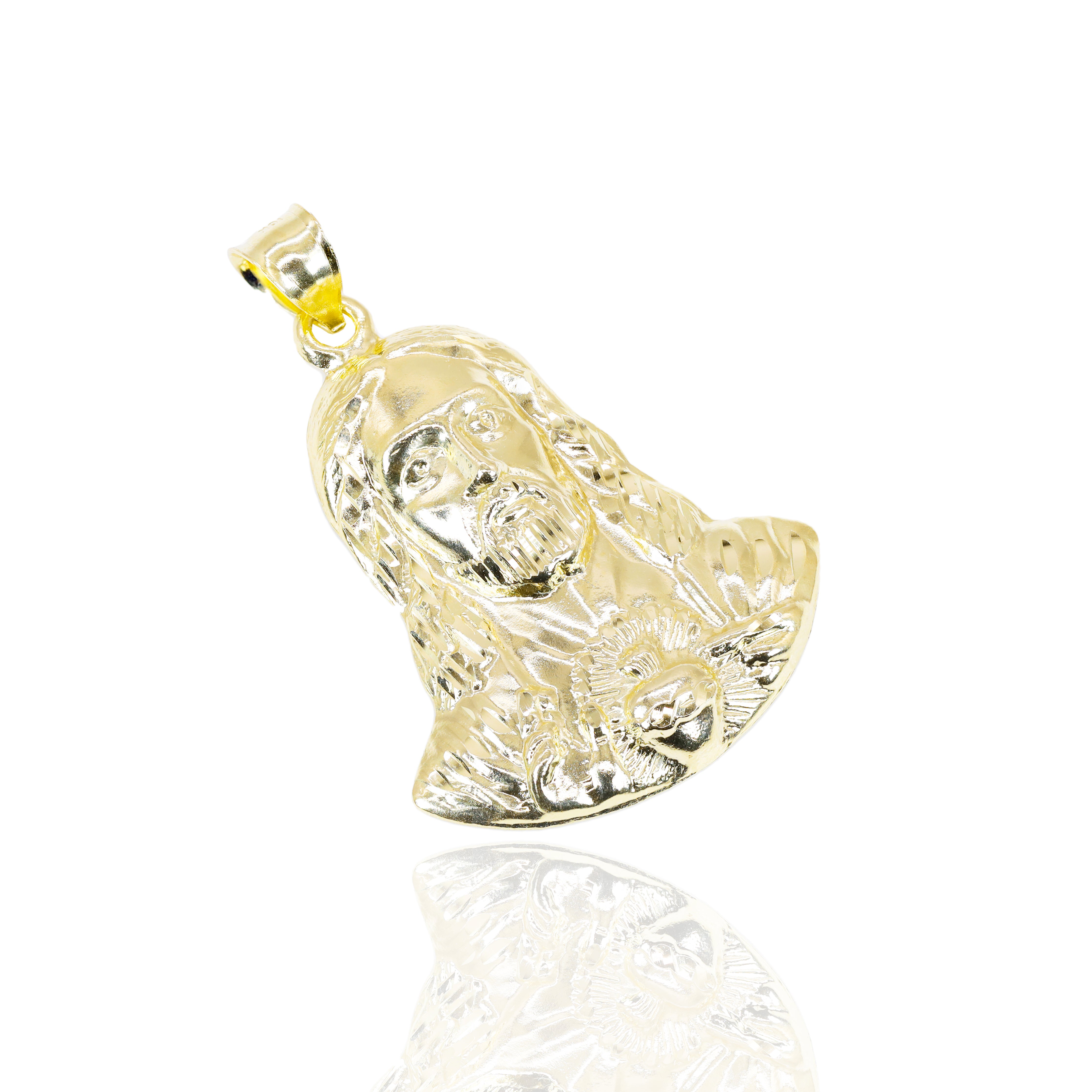 Jesus Solid Gold Pendant