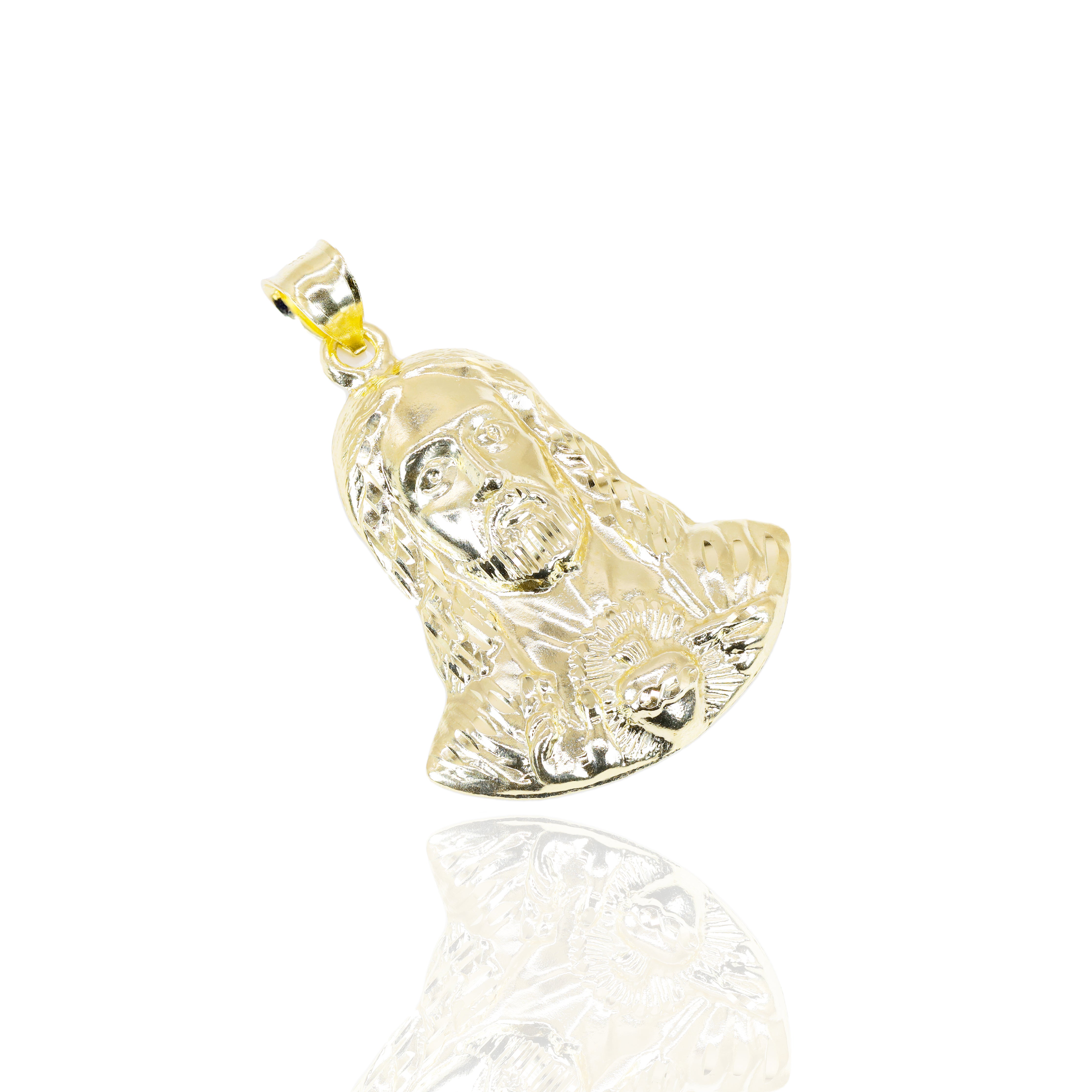Jesus Solid Gold Pendant