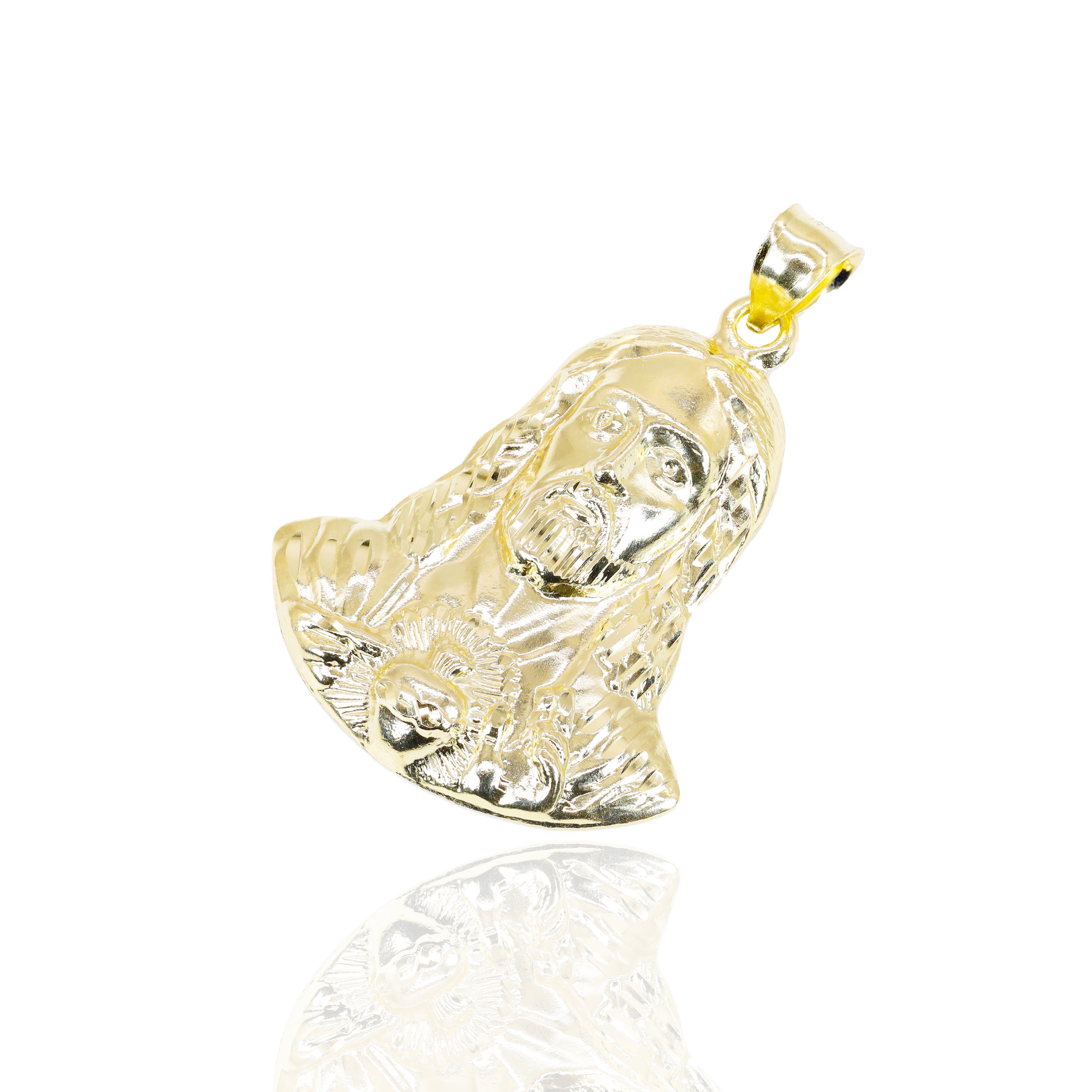 Jesus Solid Gold Pendant