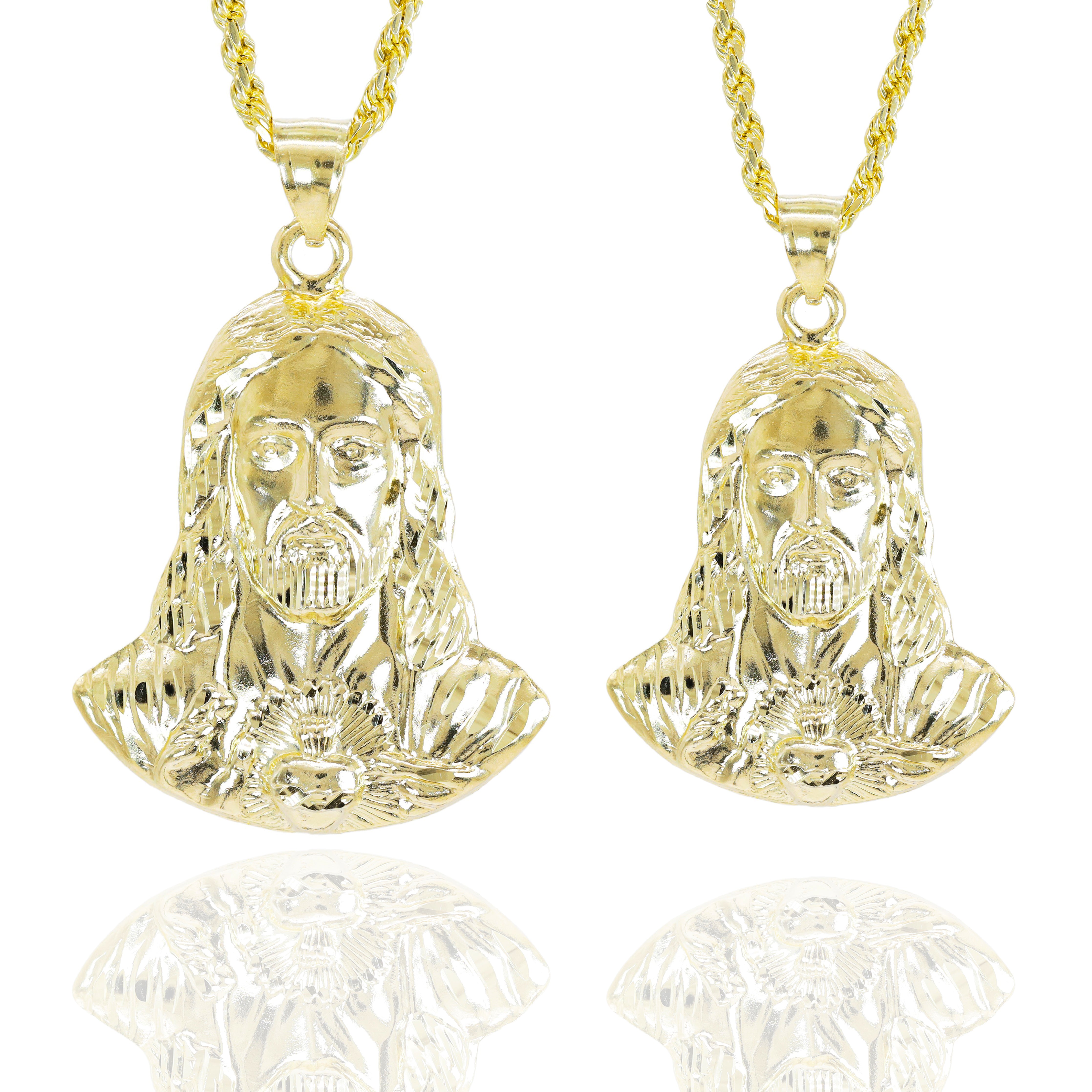Jesus Solid Gold Pendant