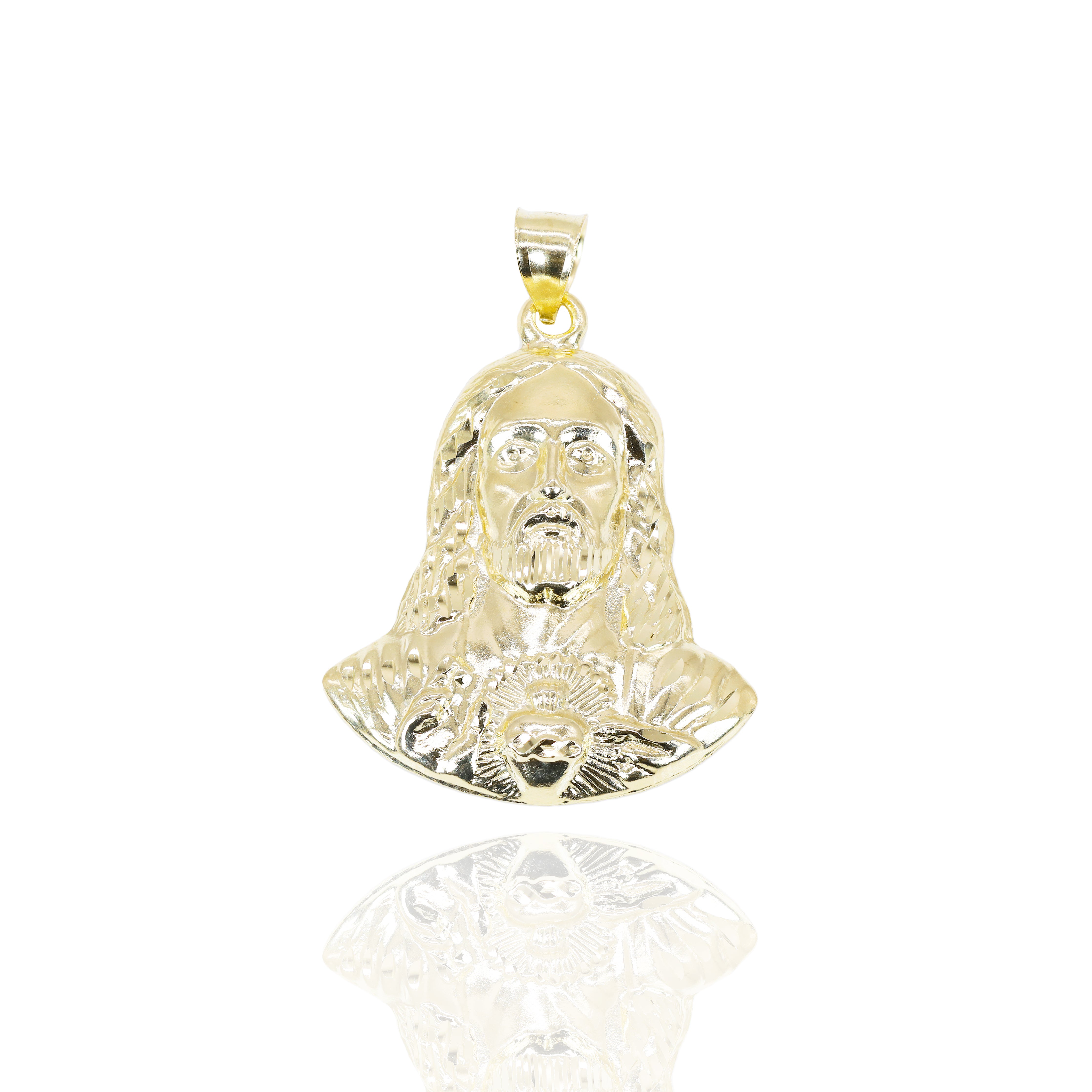 Jesus Solid Gold Pendant
