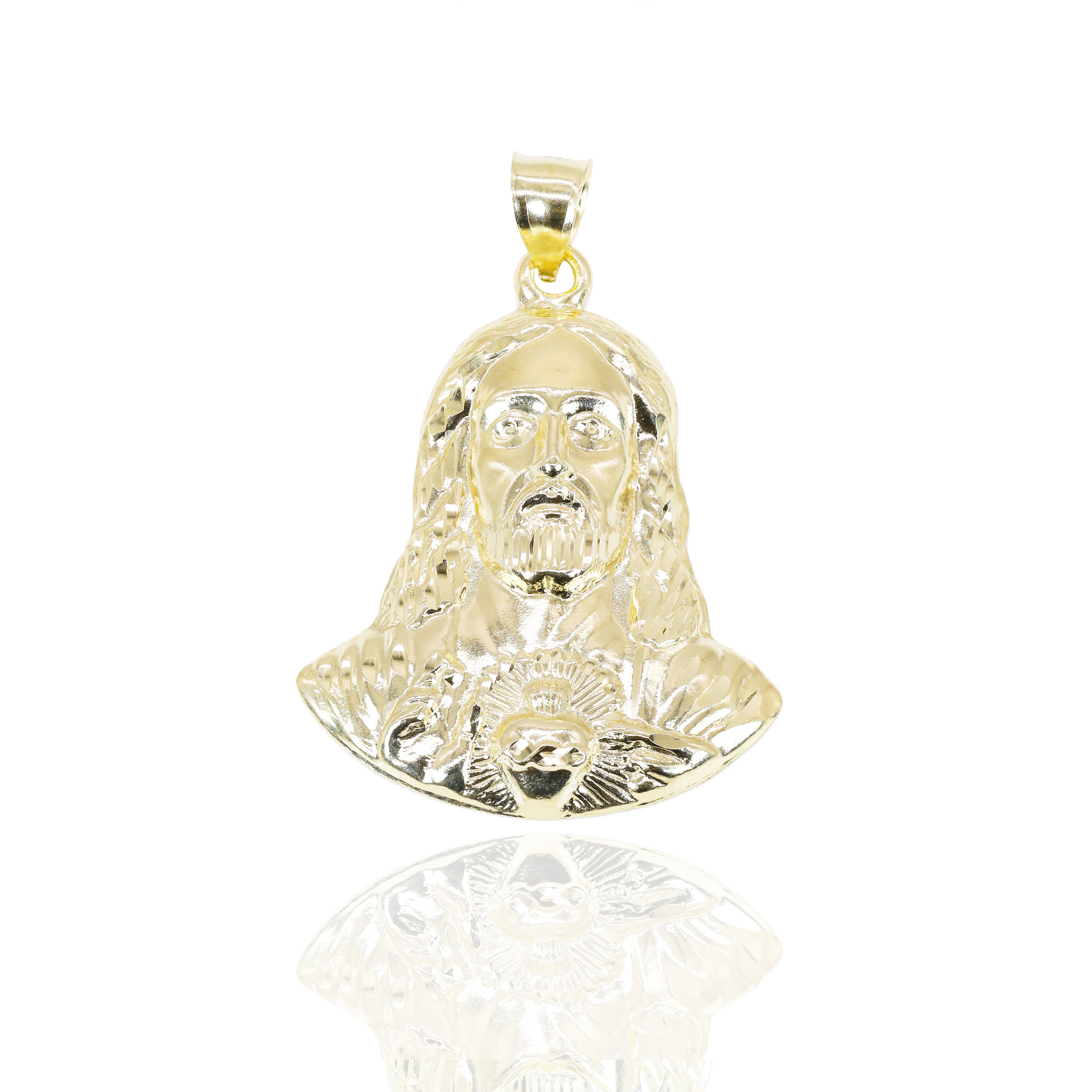 Jesus Solid Gold Pendant