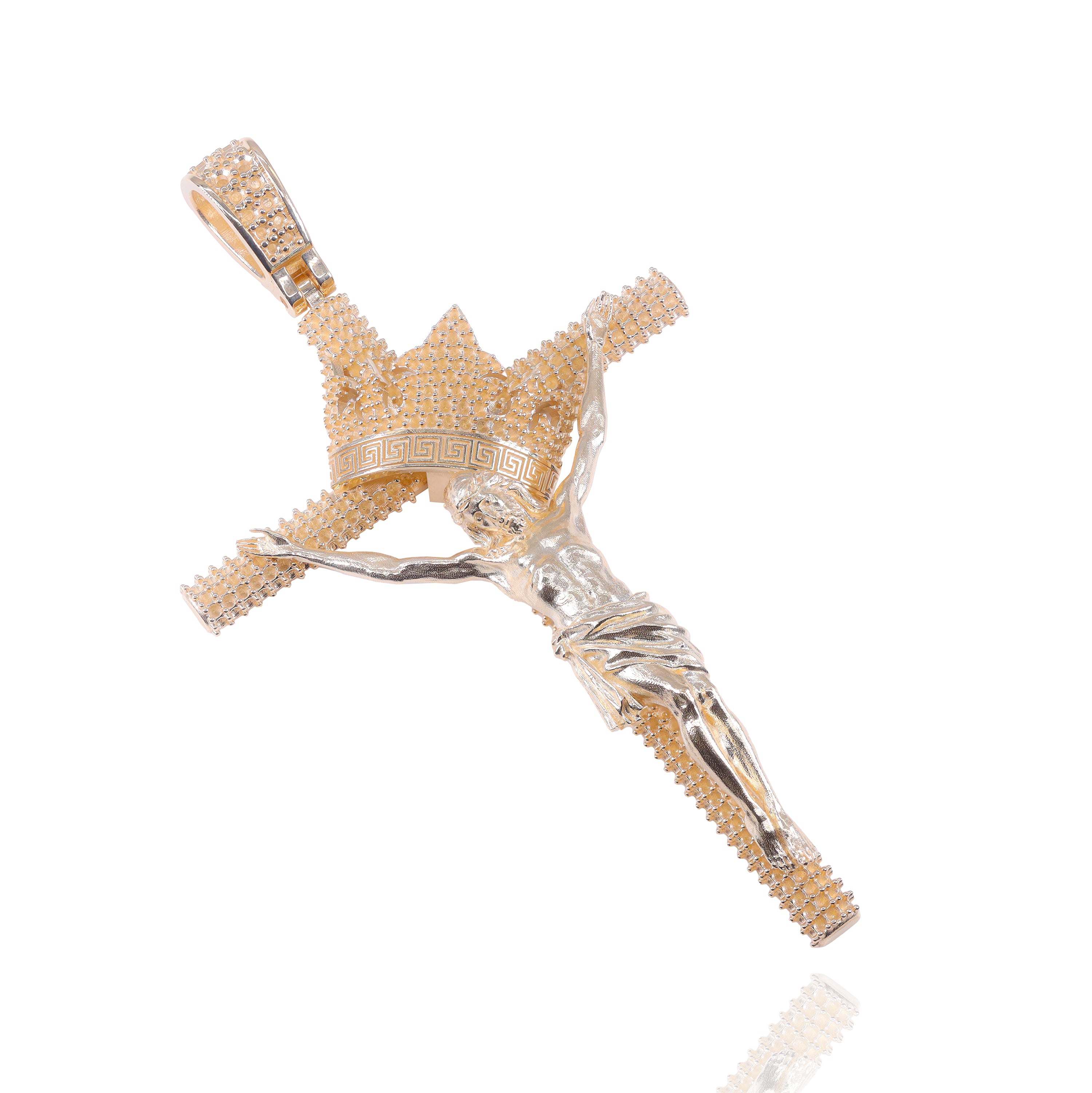 Custom Design Deposit - Solid Gold Jesus on the Cross Diamond Pendant