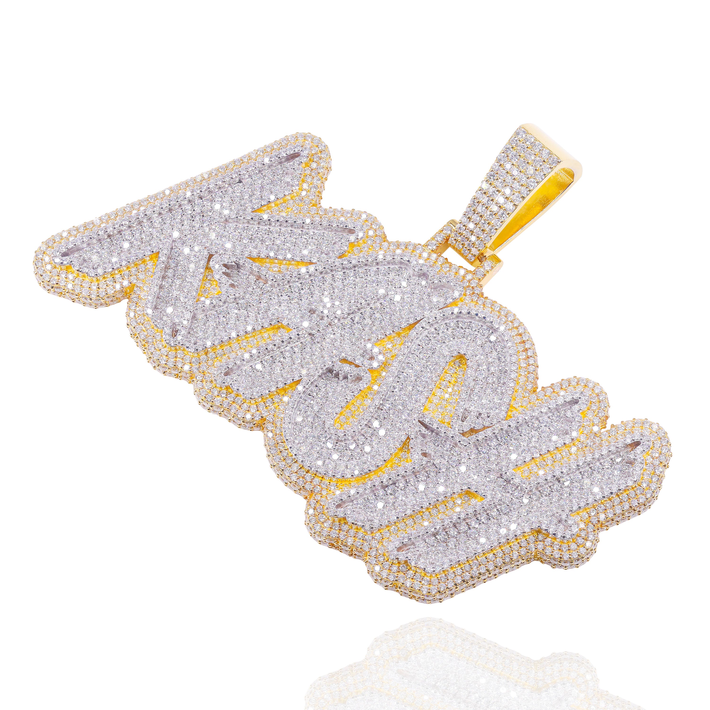 Custom Design Deposit - Diamond Two-Tone Name Pendant