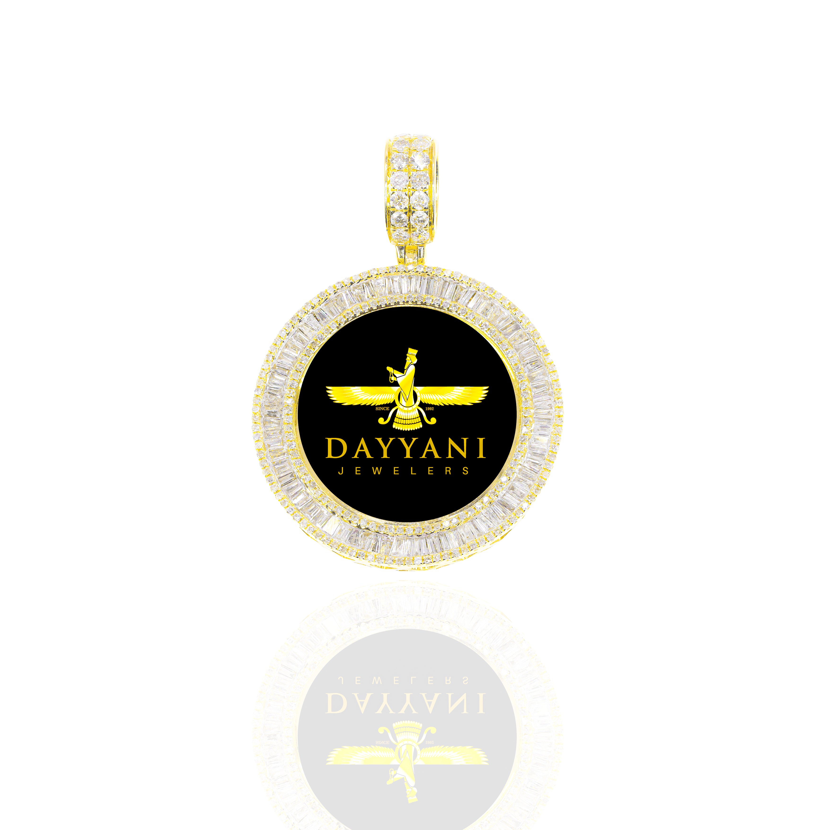 1.20 Inch One Row Baguette Memory/Picture Diamond Pendant