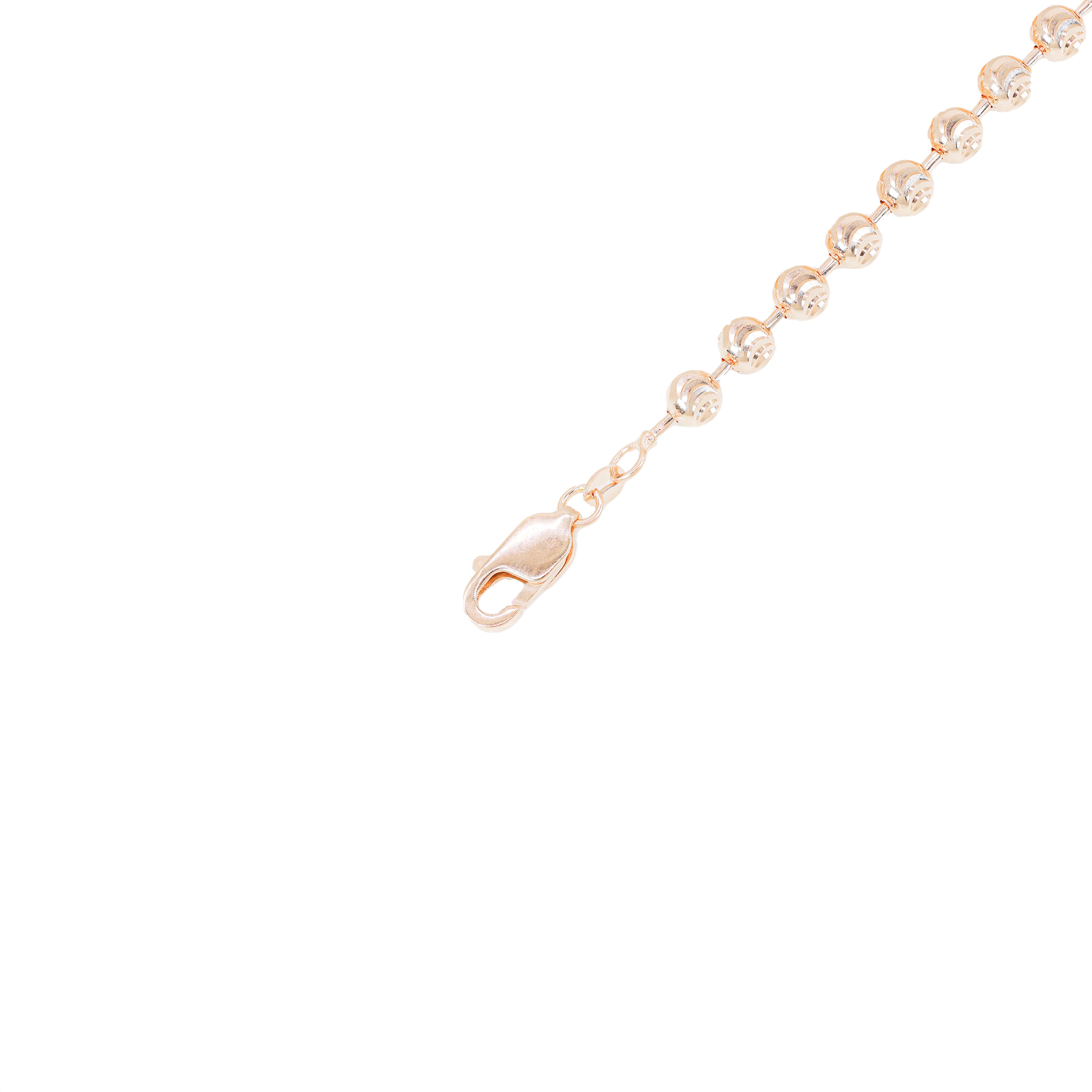 14KT Solid Moon Cut Rose Gold Chain