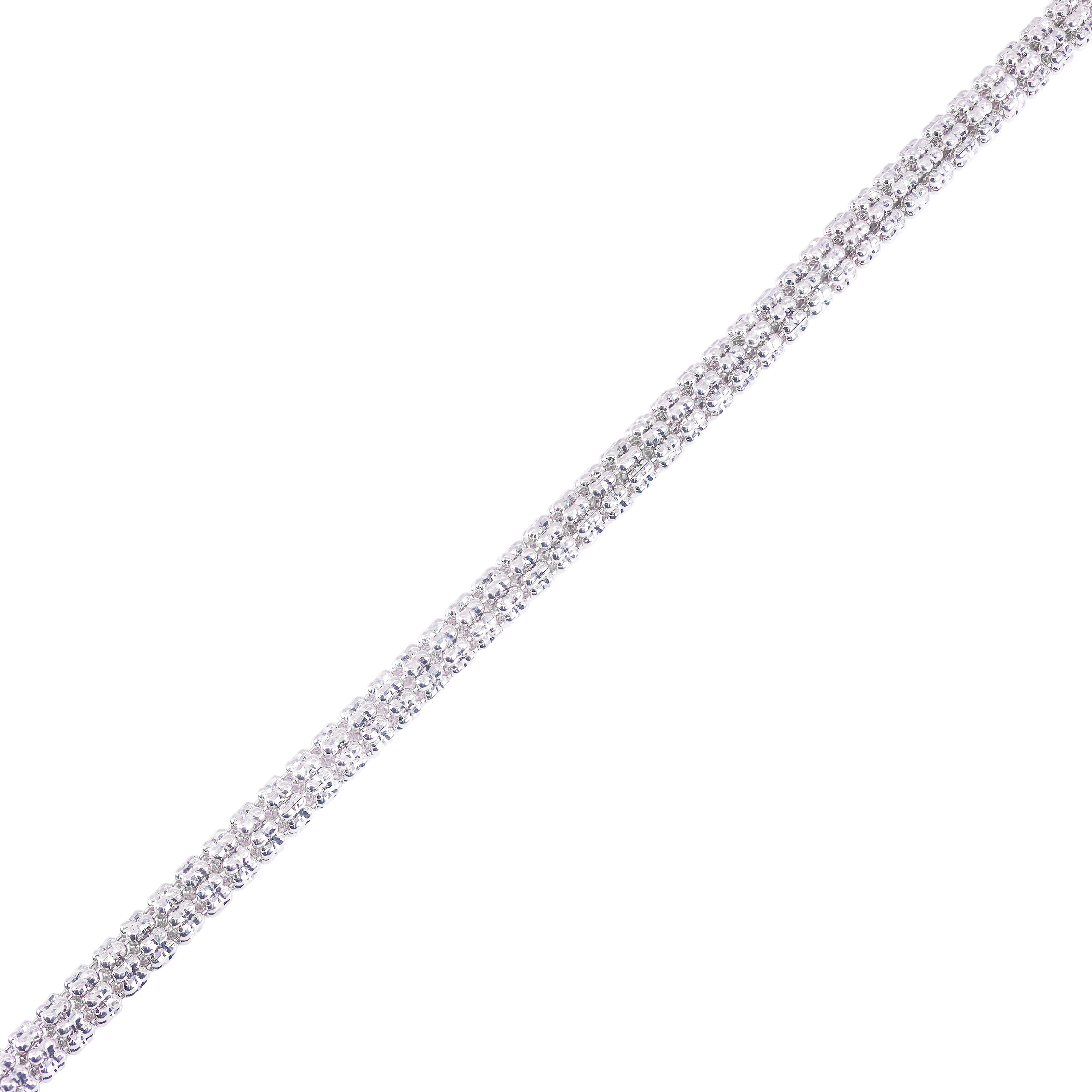 14KT White ICE Gold Bracelet