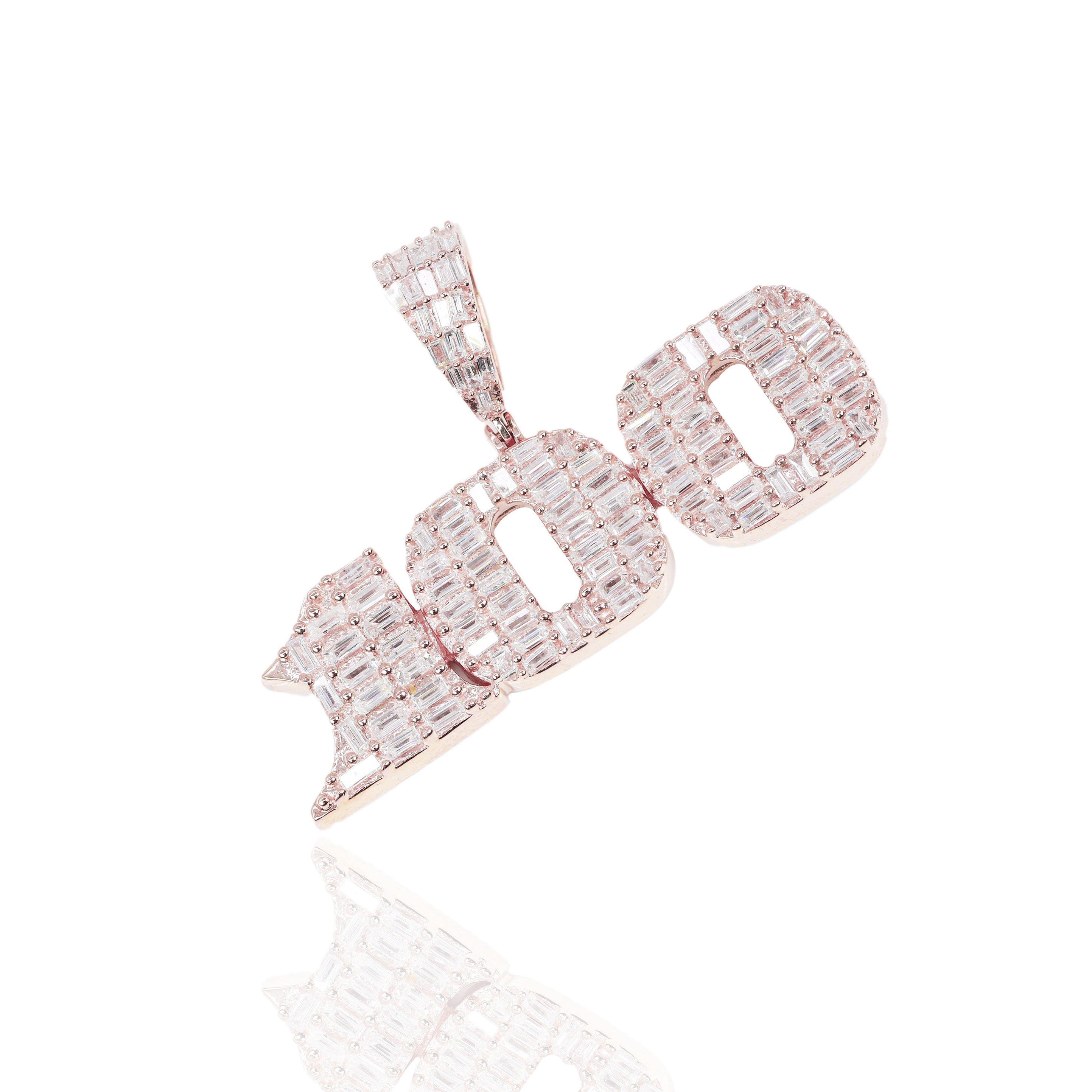 Baguette 100 Emoji Diamond Pendant