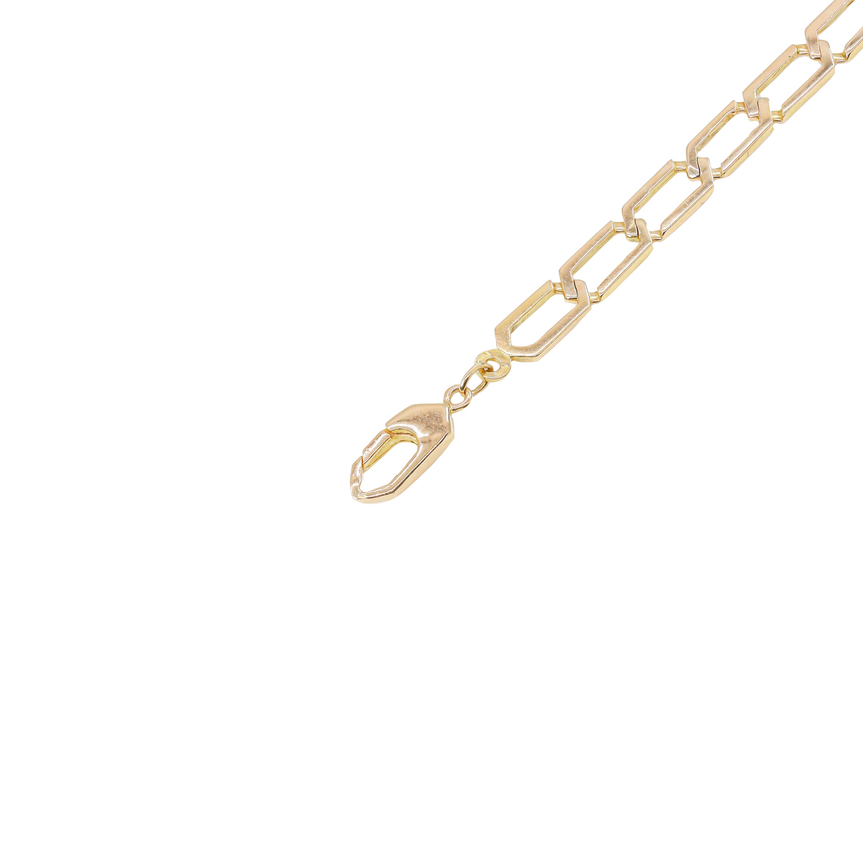 10KT Yellow Gold Paper Clip Gold Chain