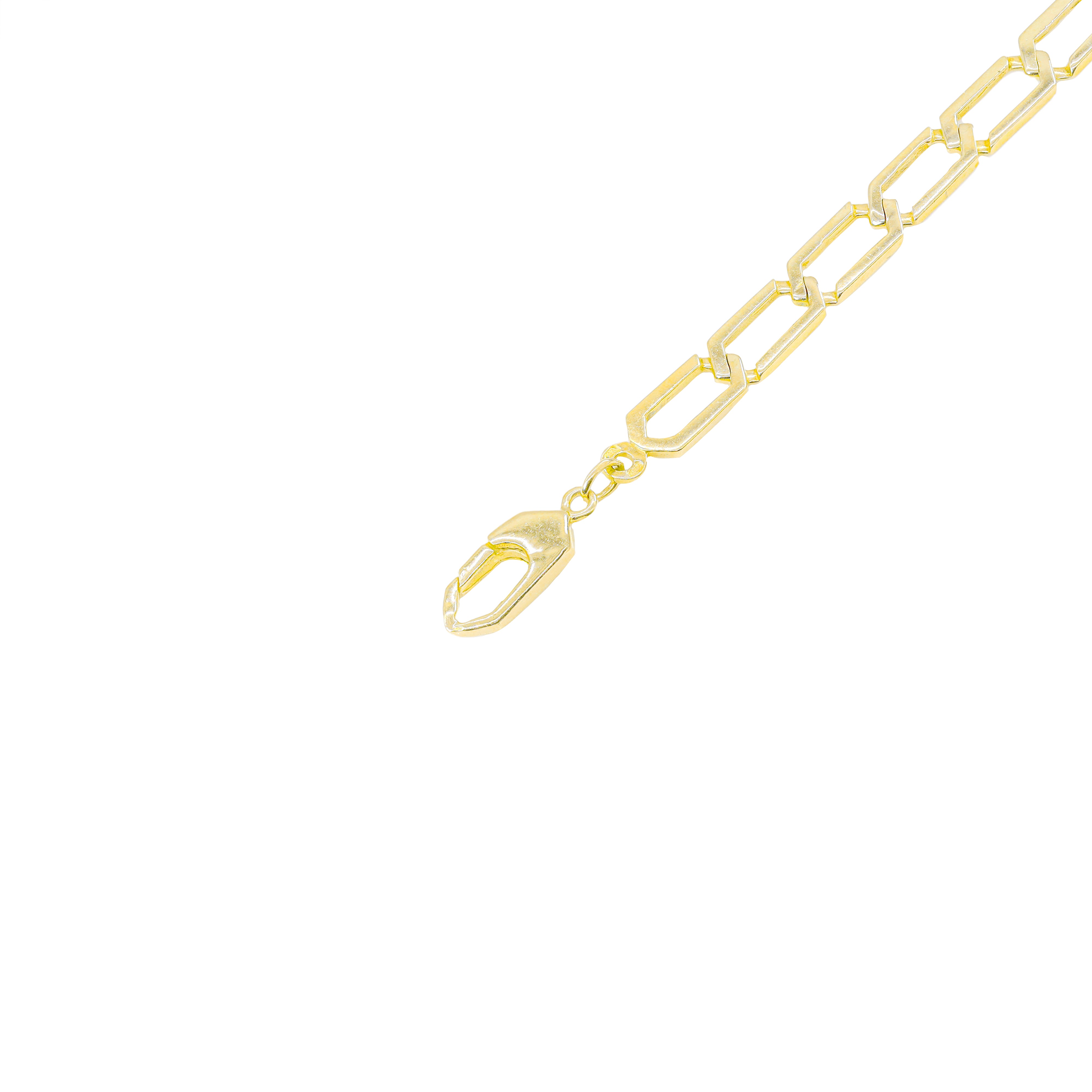 10KT Yellow Gold Paper Clip Gold Chain