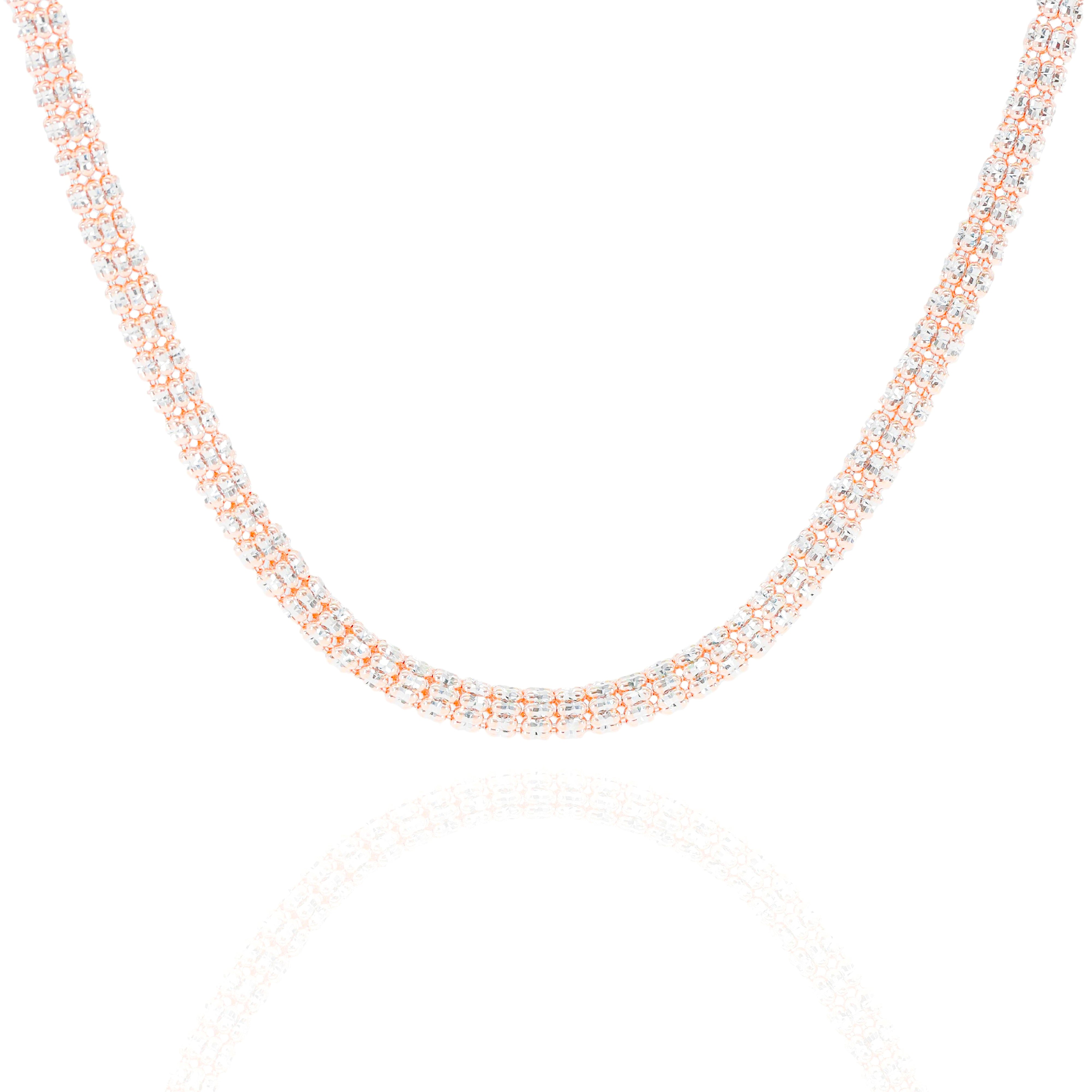 14KT Two-Tone Rose Gold ICE Gold Chain