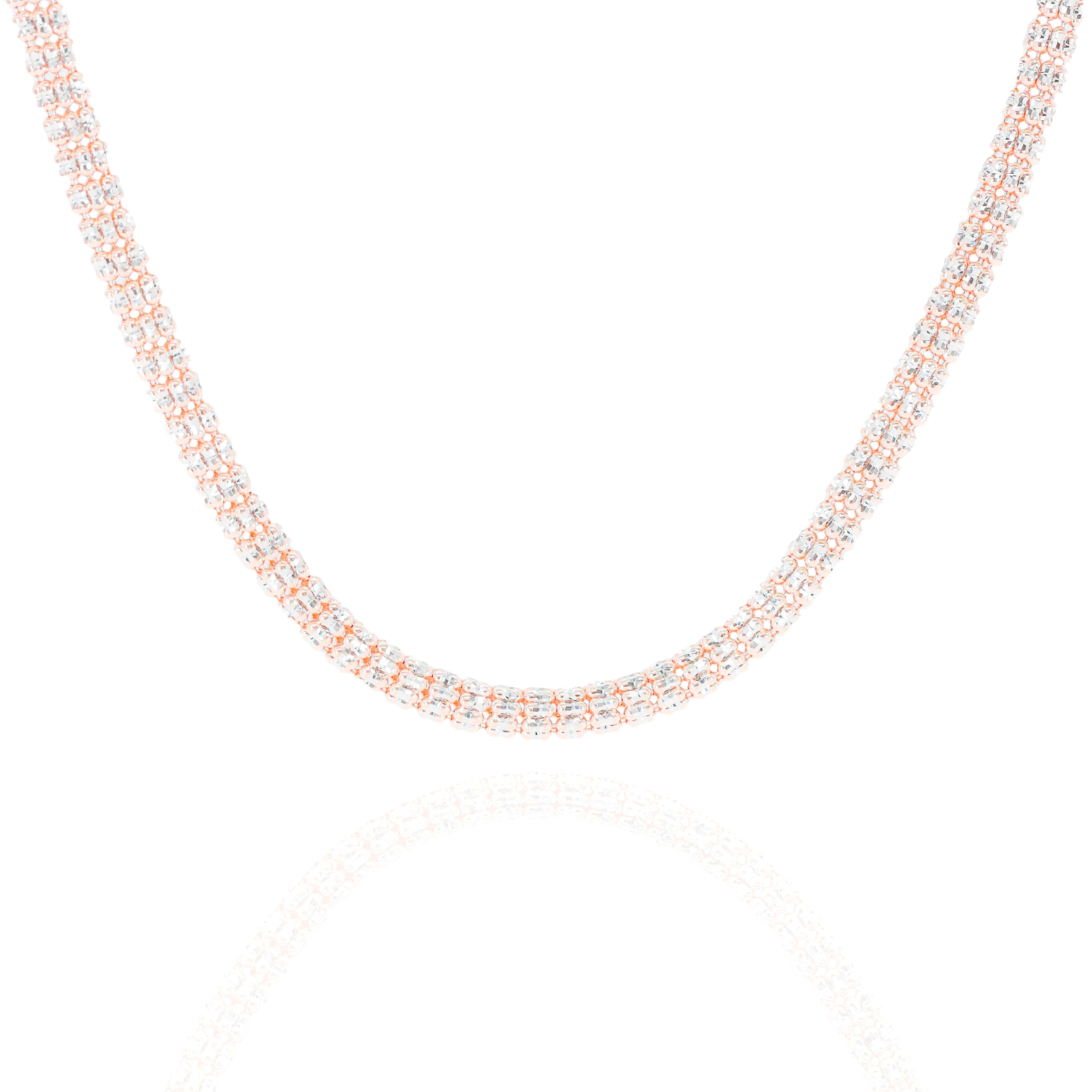 10KT Two-Tone Rose Gold ICE Gold Chain