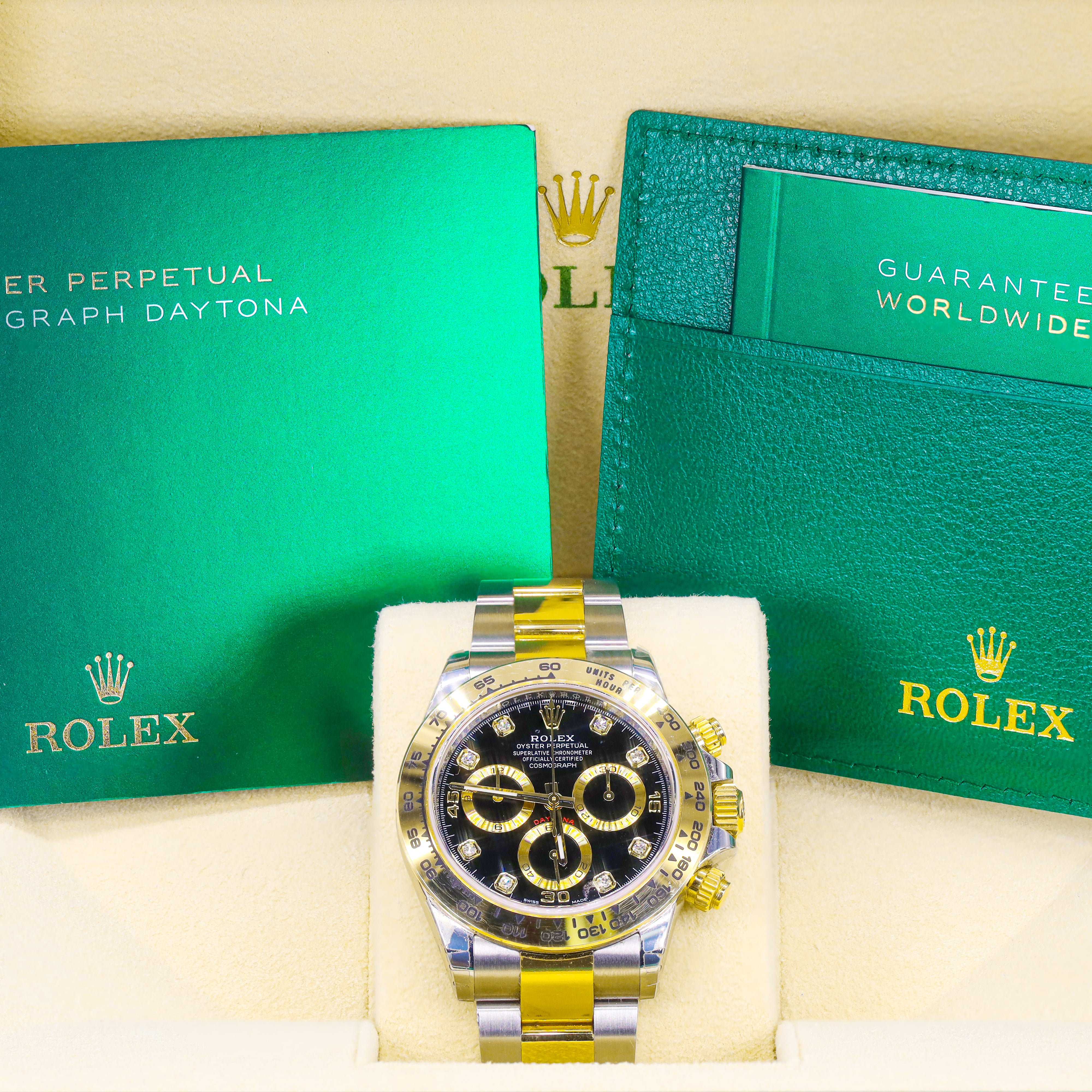 ROLEX 116503 DAYTONA 40MM BLACK DIAMOND DIAL