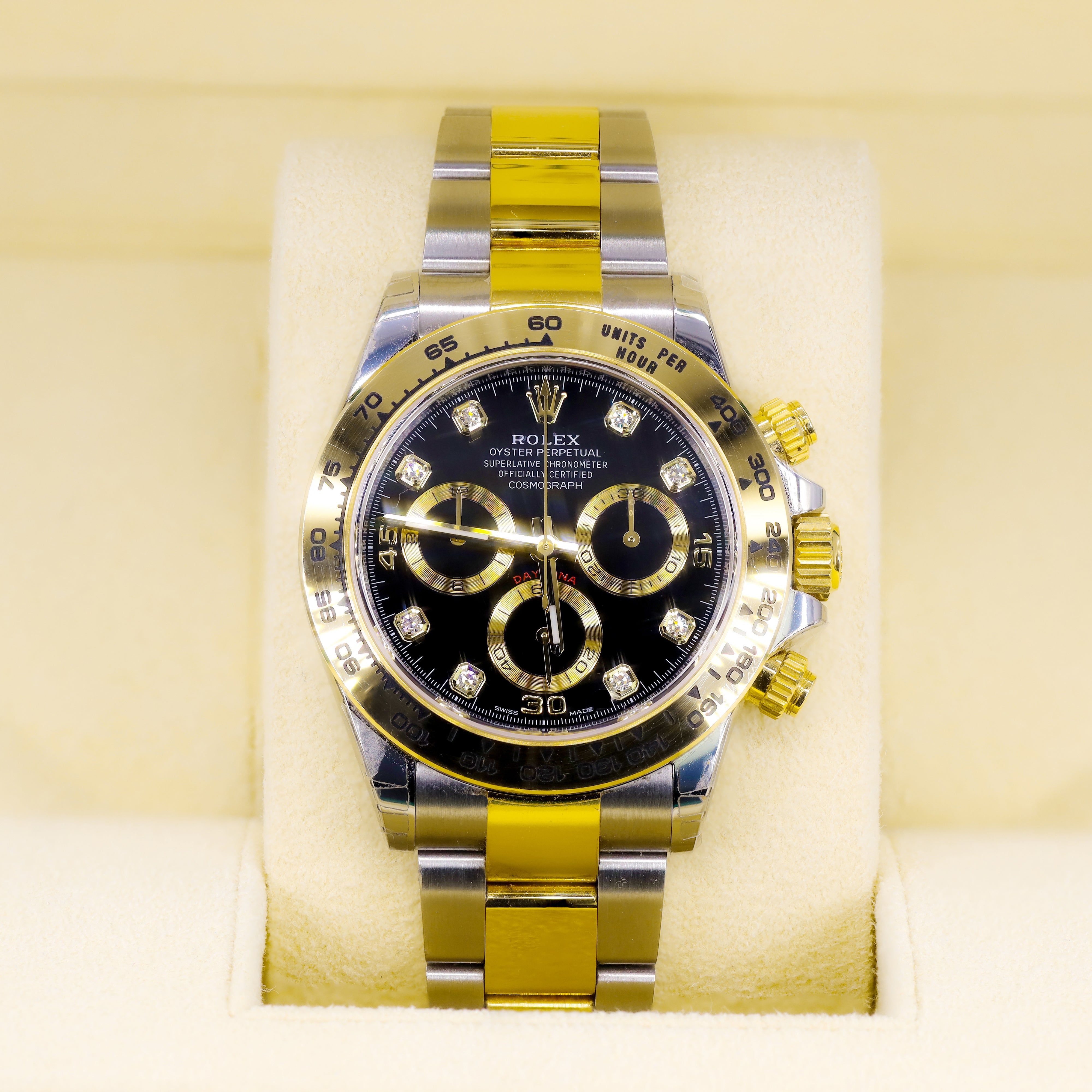 ROLEX 116503 DAYTONA 40MM BLACK DIAMOND DIAL
