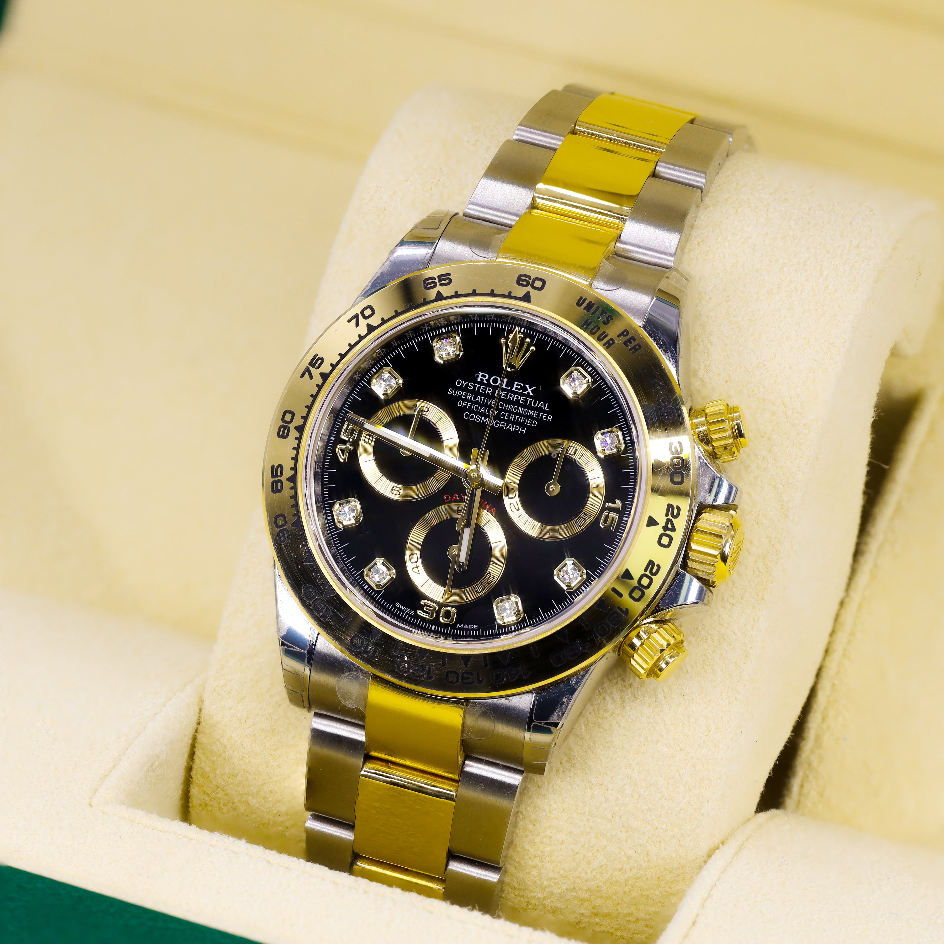 ROLEX 116503 DAYTONA 40MM BLACK DIAMOND DIAL