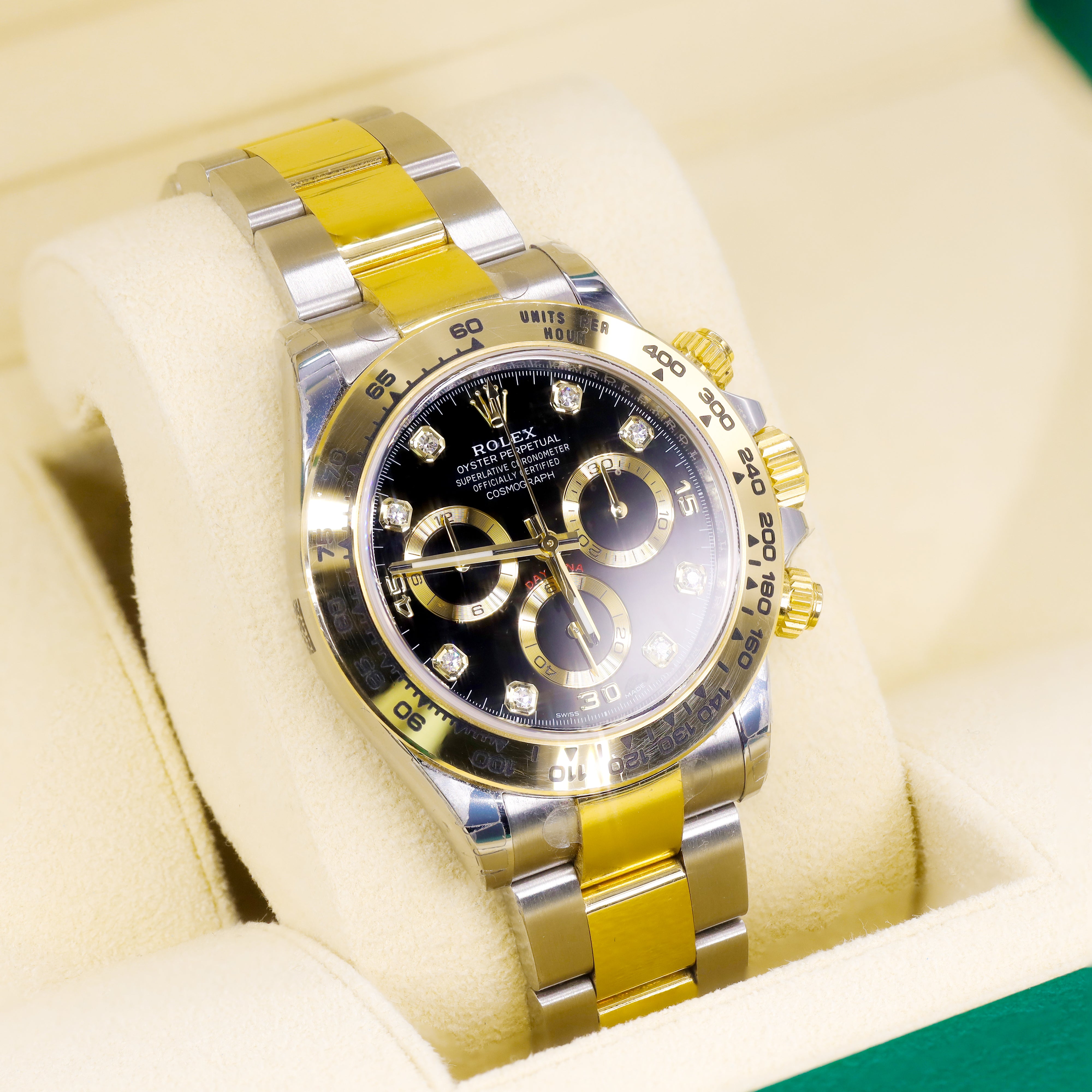 ROLEX 116503 DAYTONA 40MM BLACK DIAMOND DIAL