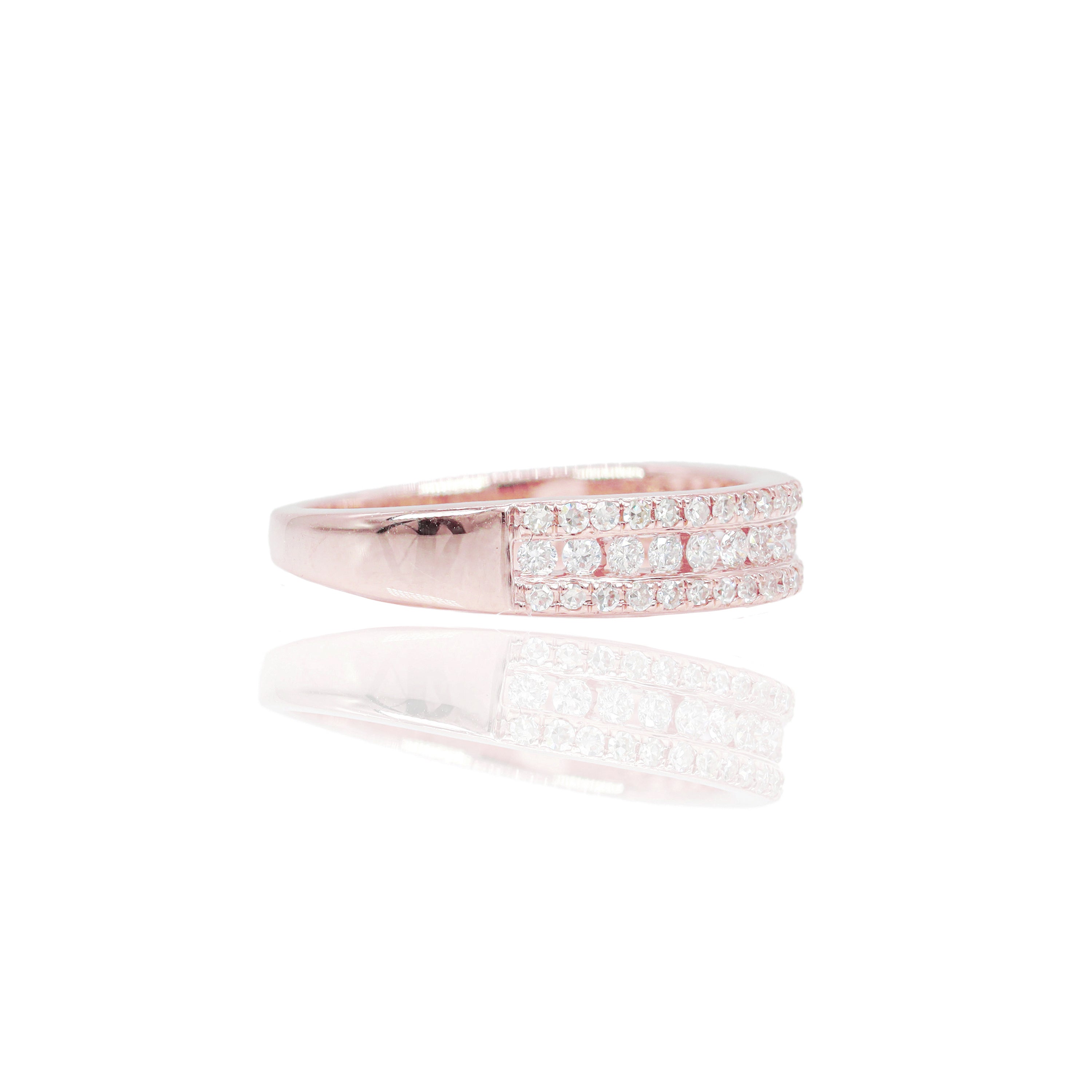 Round Cluster Diamond Engagement Ring w/ Halo & Band