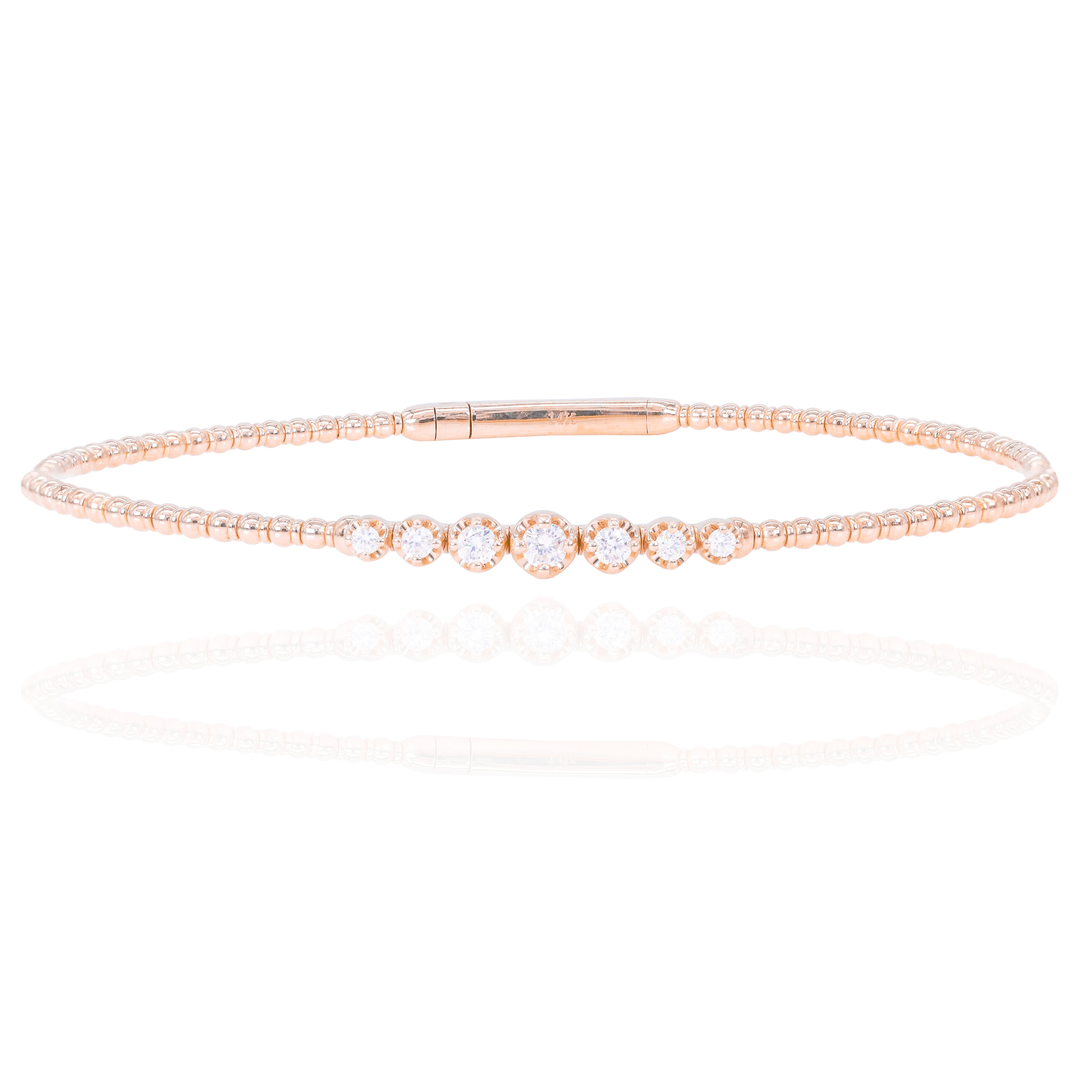 Gradual Set Diamond Bangle