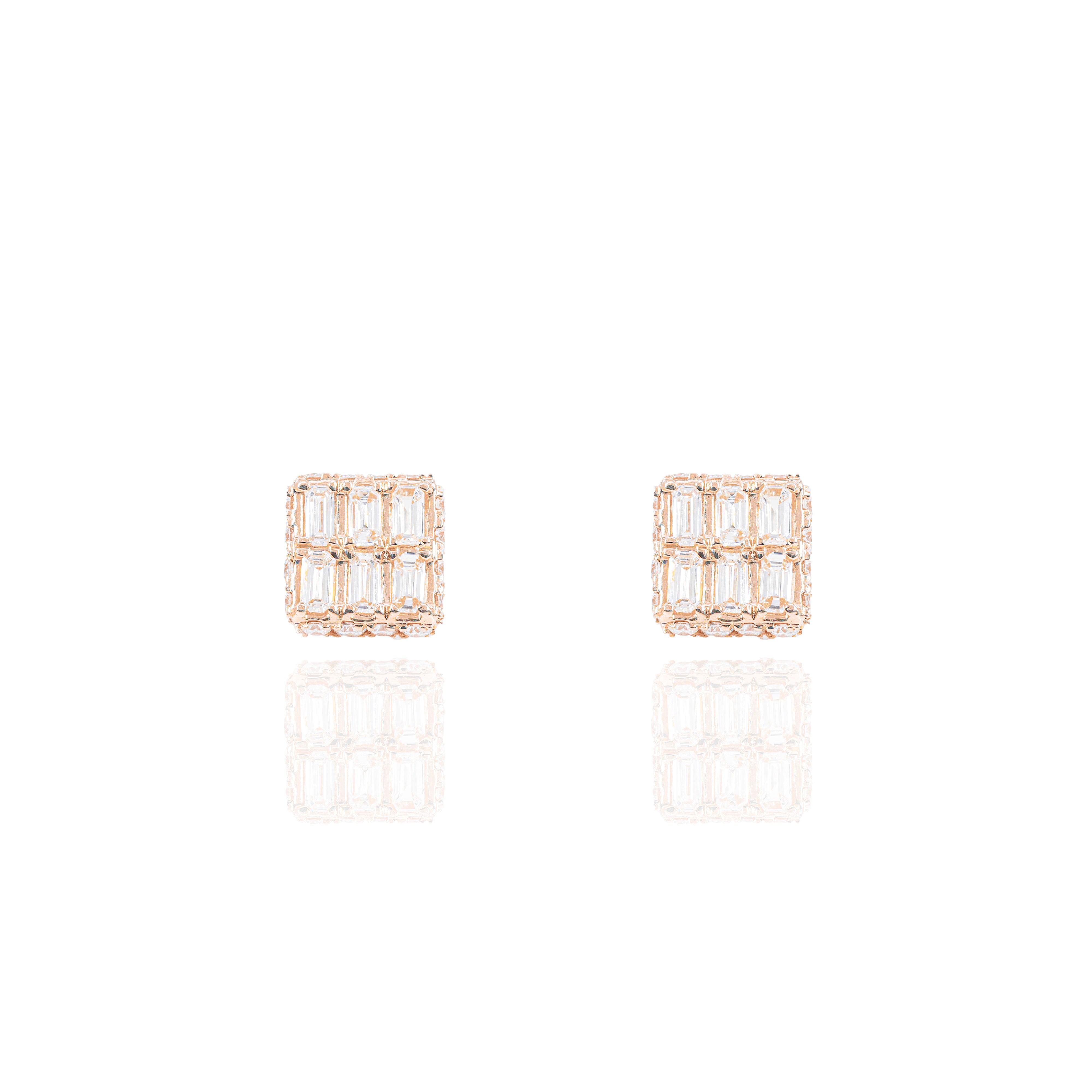 Emerald Diamond Earrings