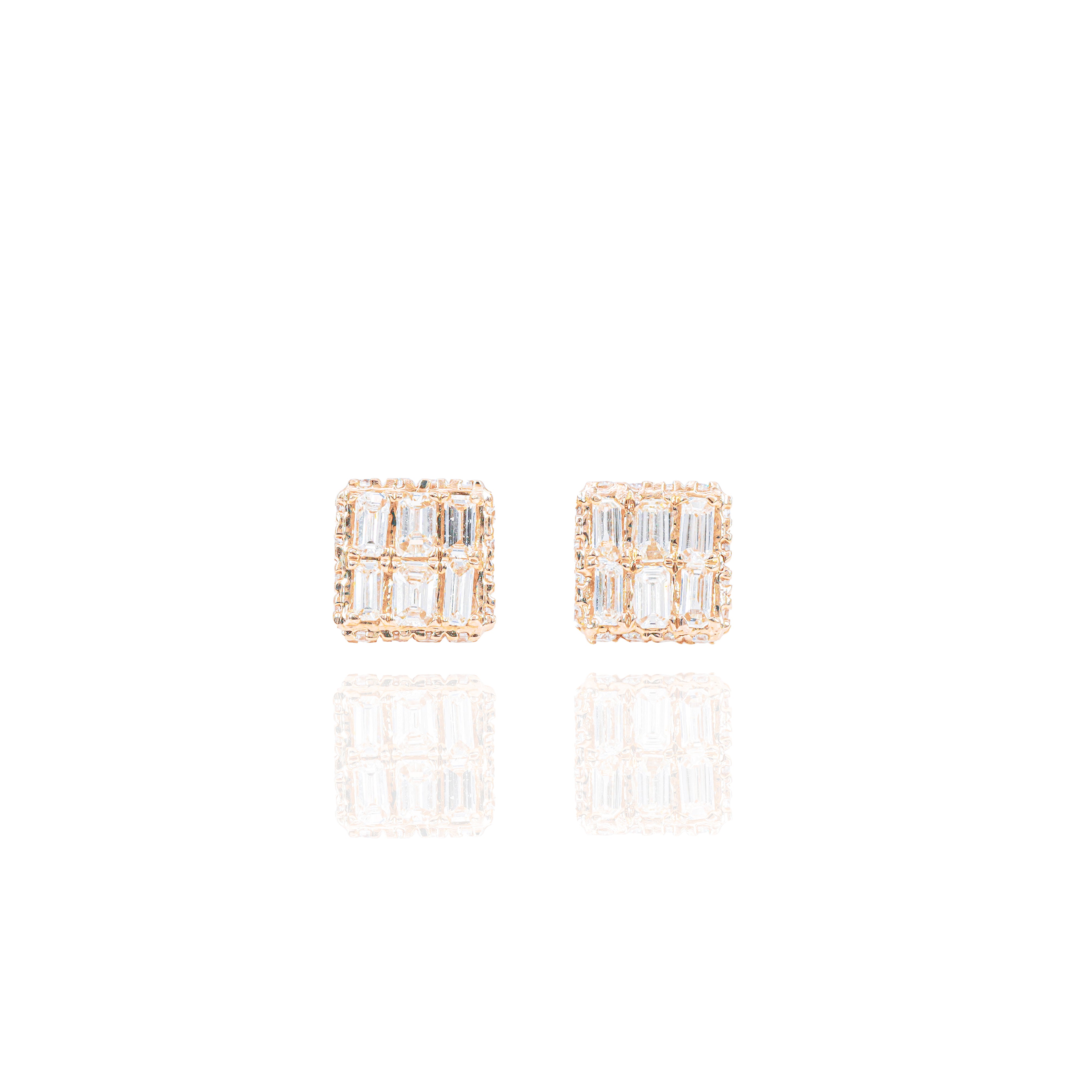 Emerald Diamond Earrings