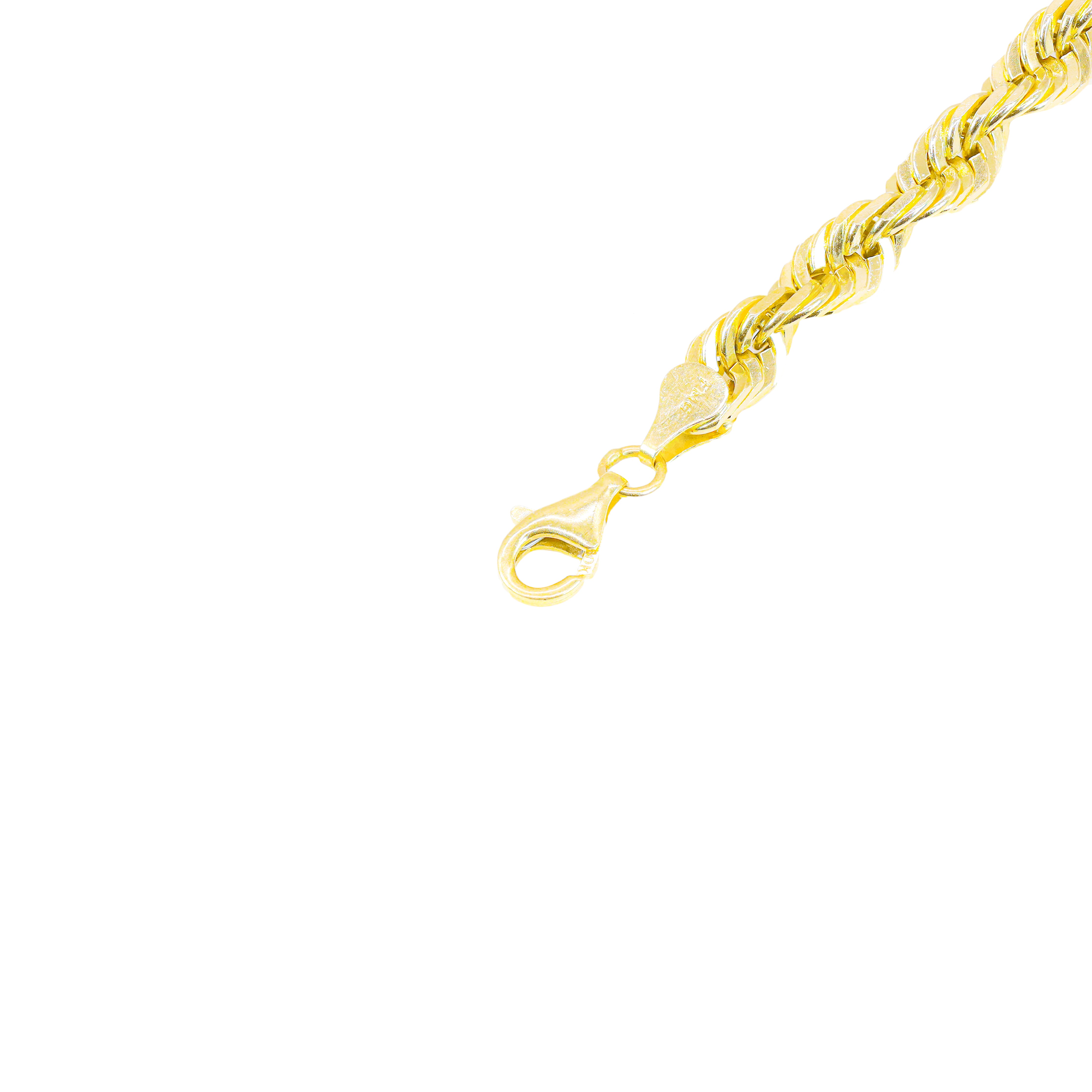 14KT Yellow Gold Solid Rope Gold Bracelet